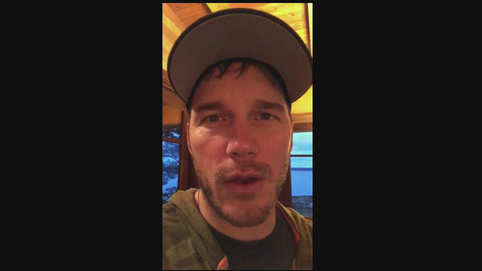 Chris Pratt send a video message to Declan Reagan and his brother Adrian after learning of Declan's cancer battle and their love of dinosaurs.