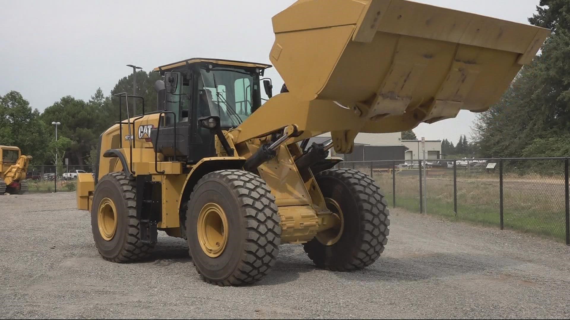 Portland Community College partnered with Caterpillar to teach students how to become a service technician. The college has a new building just for that program.