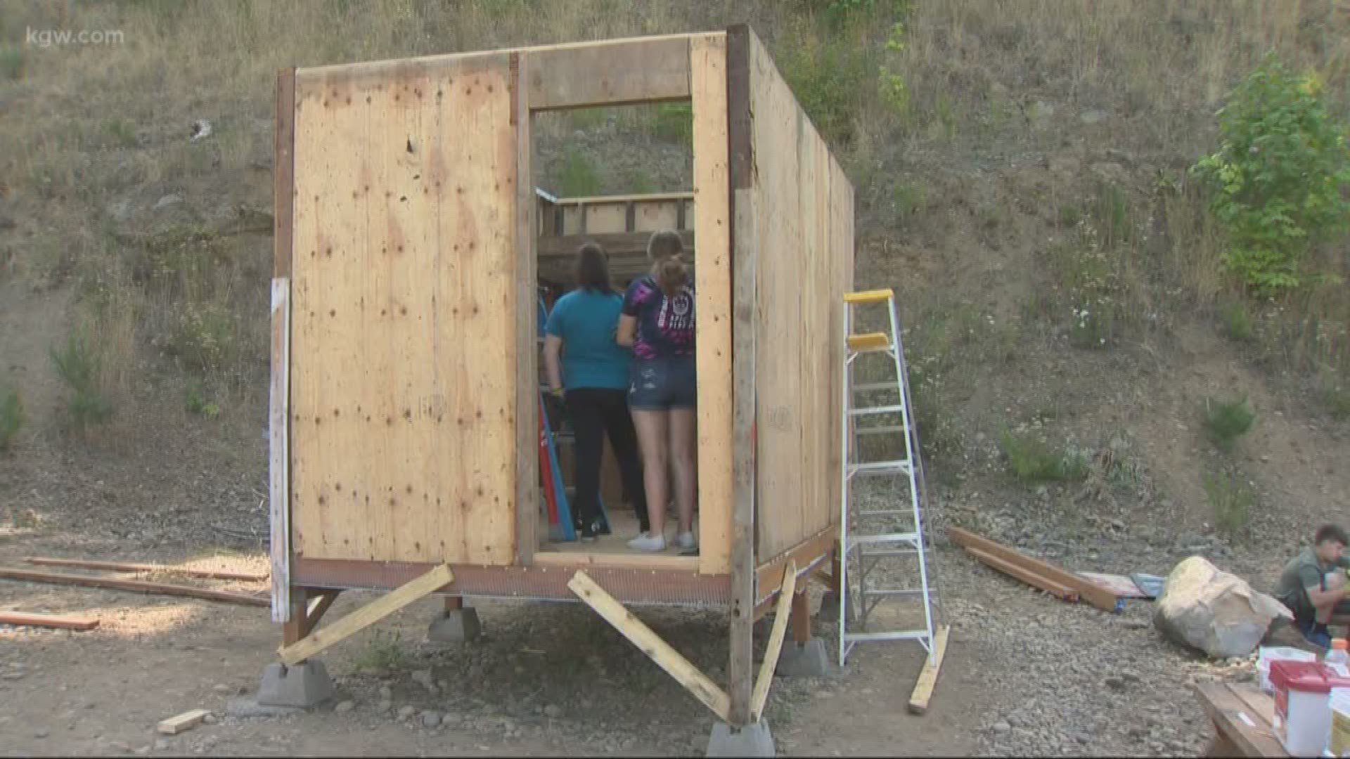 The Agape Church of Christ in downtown Portland is leading the effort to build a tiny house village near I-205 and Powell Boulevard.
