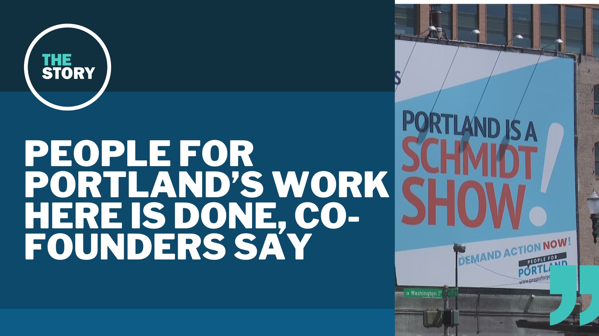 Launched in 2021, People for Portland is now making its exit. Founders Dan Lavey and Kevin Looper opine about what's changed, what hasn't and what needs to happen.