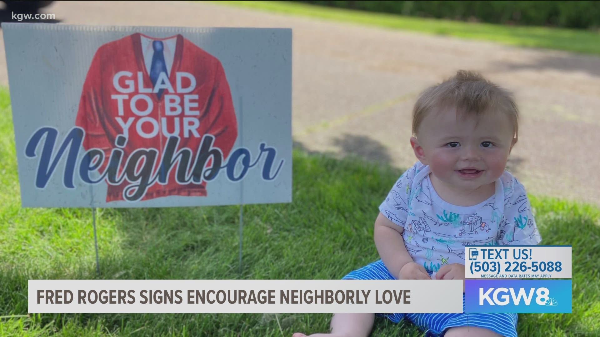 Just before the pandemic hit, Joe Manning and Sofie Ruse decided to design and print yard signs inspired by America's favorite neighbor, Mr. Rogers.