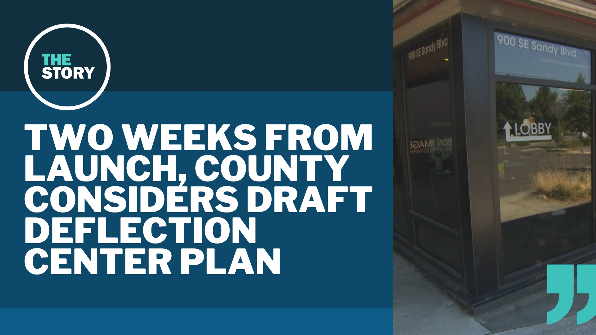 The deflection center is supposed to open by Sept. 1, when drug possession becomes criminal again. But county officials admit it's a challenging timeline.