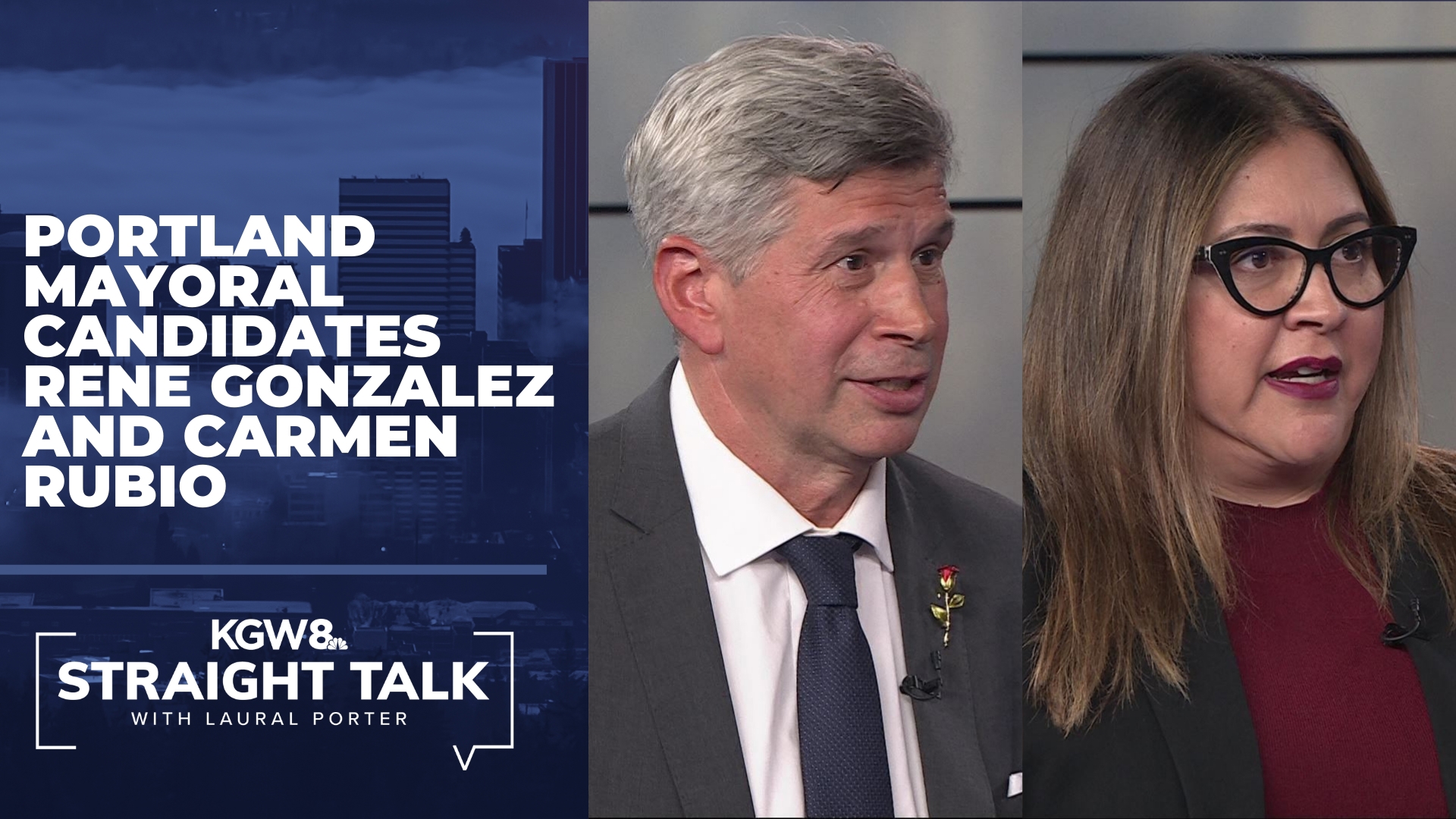 Mayoral candidates and current Portland city commissioners Rene Gonzalez and Carmen Rubio were guests on this week's episode of Straight Talk.