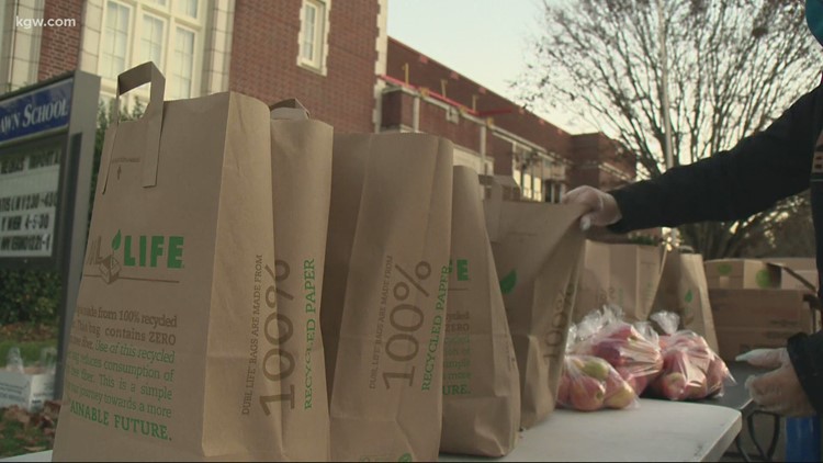 Woodlawn Elementary offers food bank to families