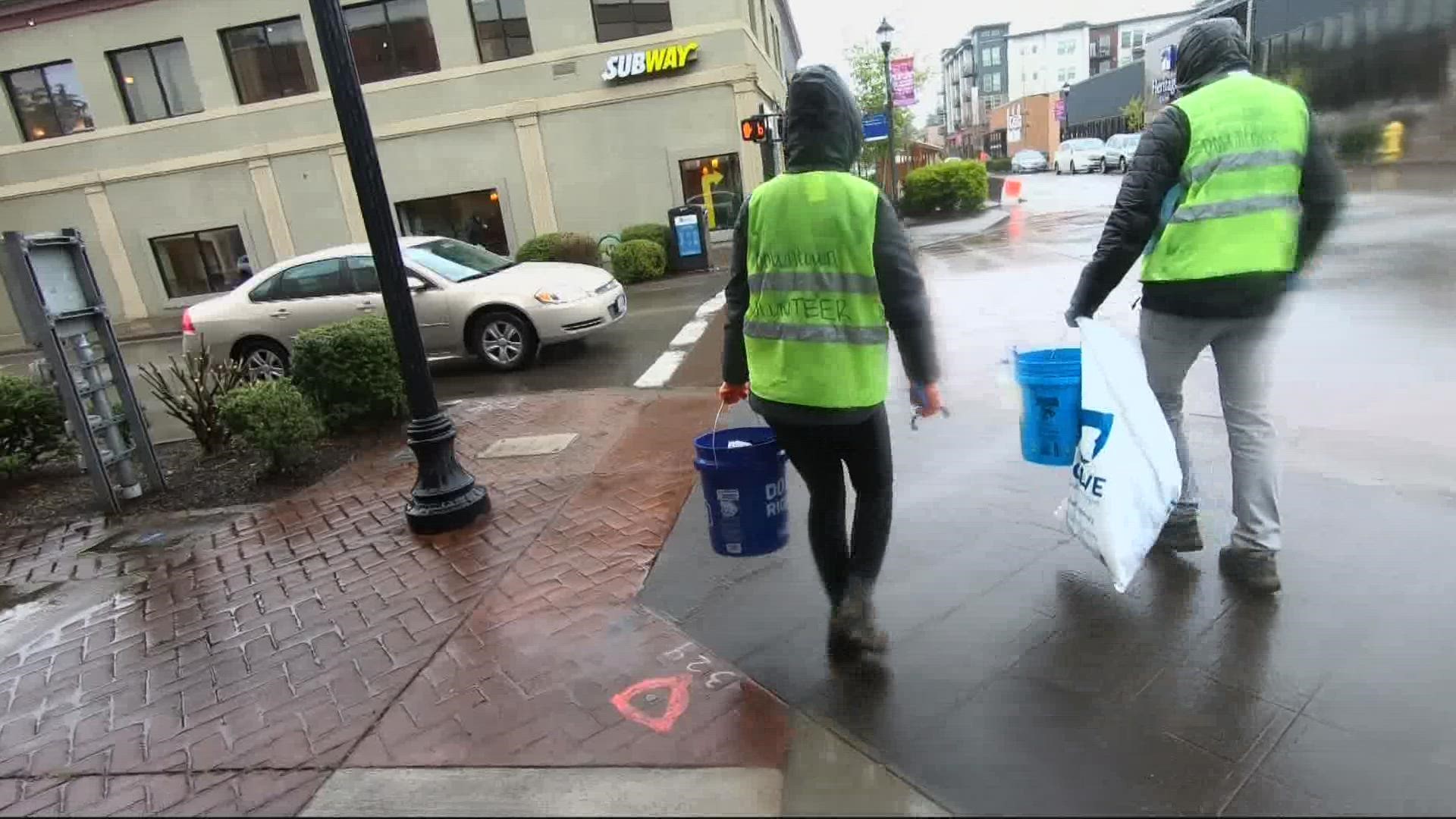 Volunteers with the nonprofit, SOLVE, organize regular cleanup events around Oregon including a recent one in Hillsboro. Photojournalist Steven Redlin tagged along.