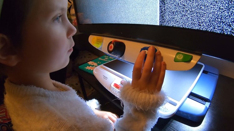 Portland 7-year-old who lost her eyesight to brain cancer can see again thanks to magnifying device paid for by anonymous donor