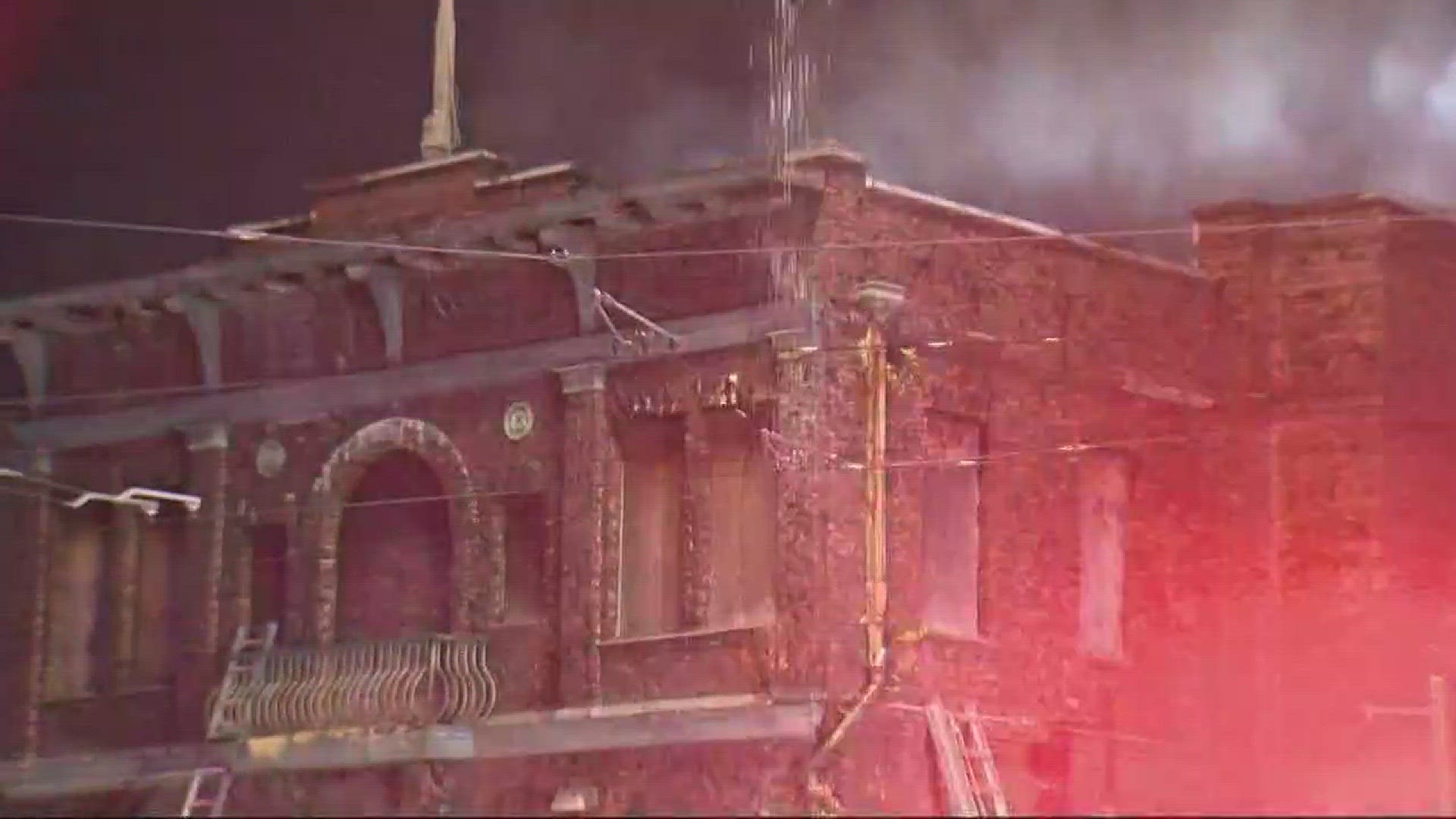 Historic Portland firehouse catches fire