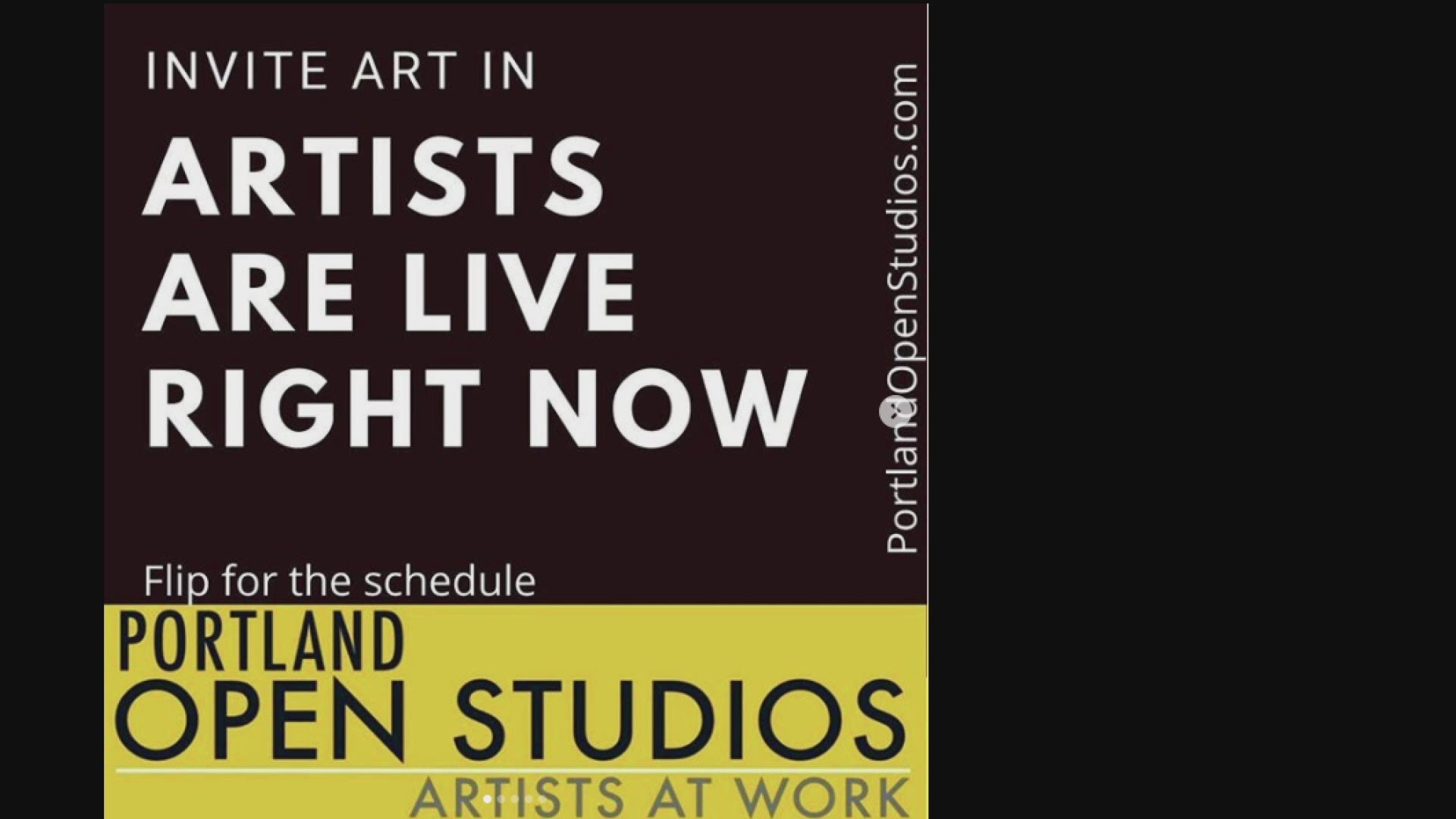For 22 years the annual Portland Open Studios art tour has offered a behind the scenes look at the artistic process — this year the event has gone virtual.