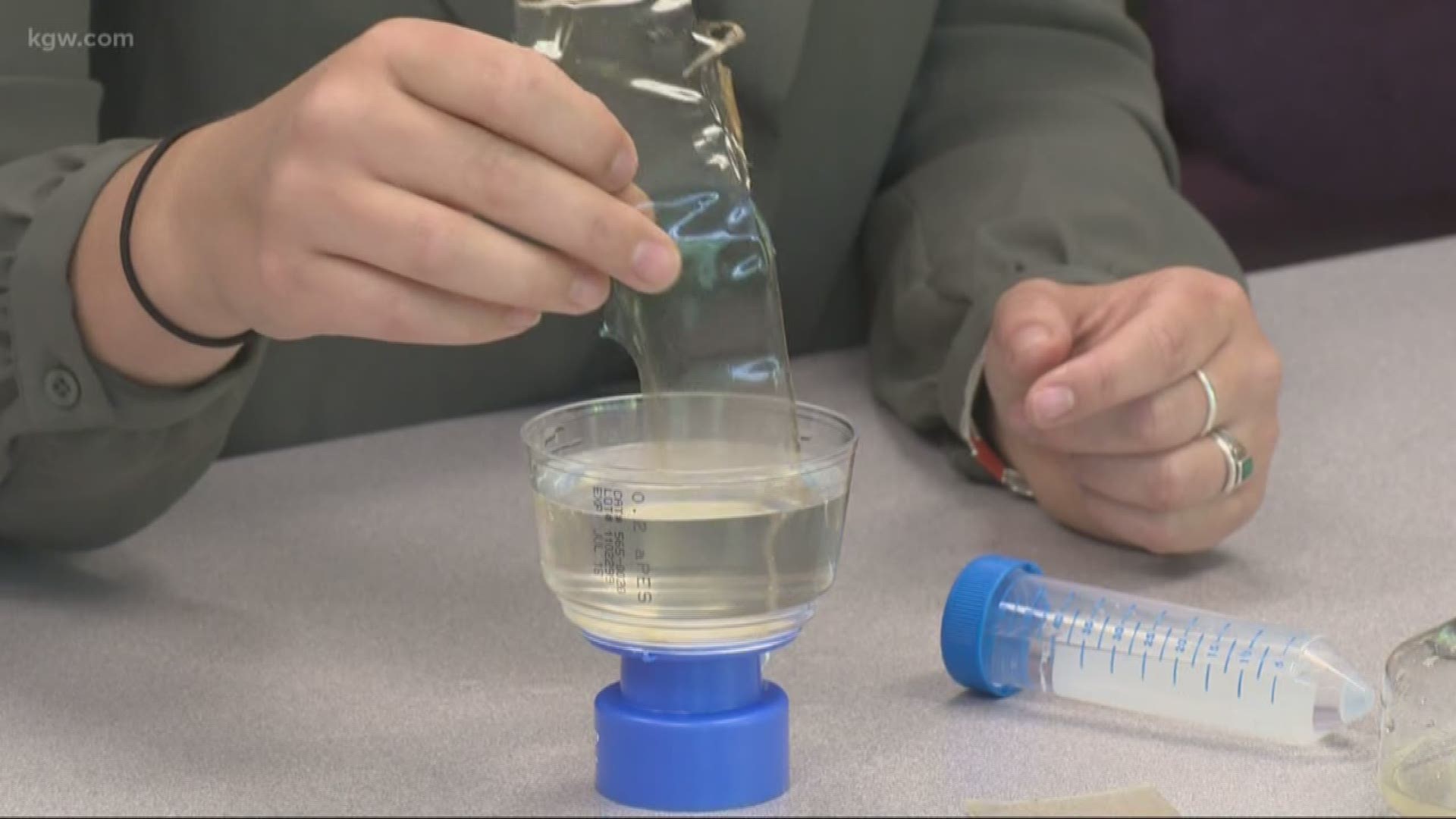 A Portland company has created an edible plastic that can dissolve in water.