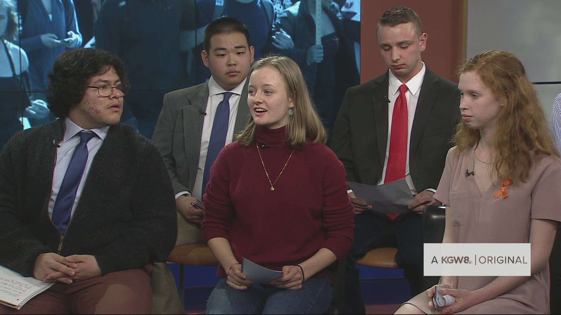 A panel of 8 students discuss whether more security would make them feel safer at schools. This is part of KGW's special Students Demand Action.