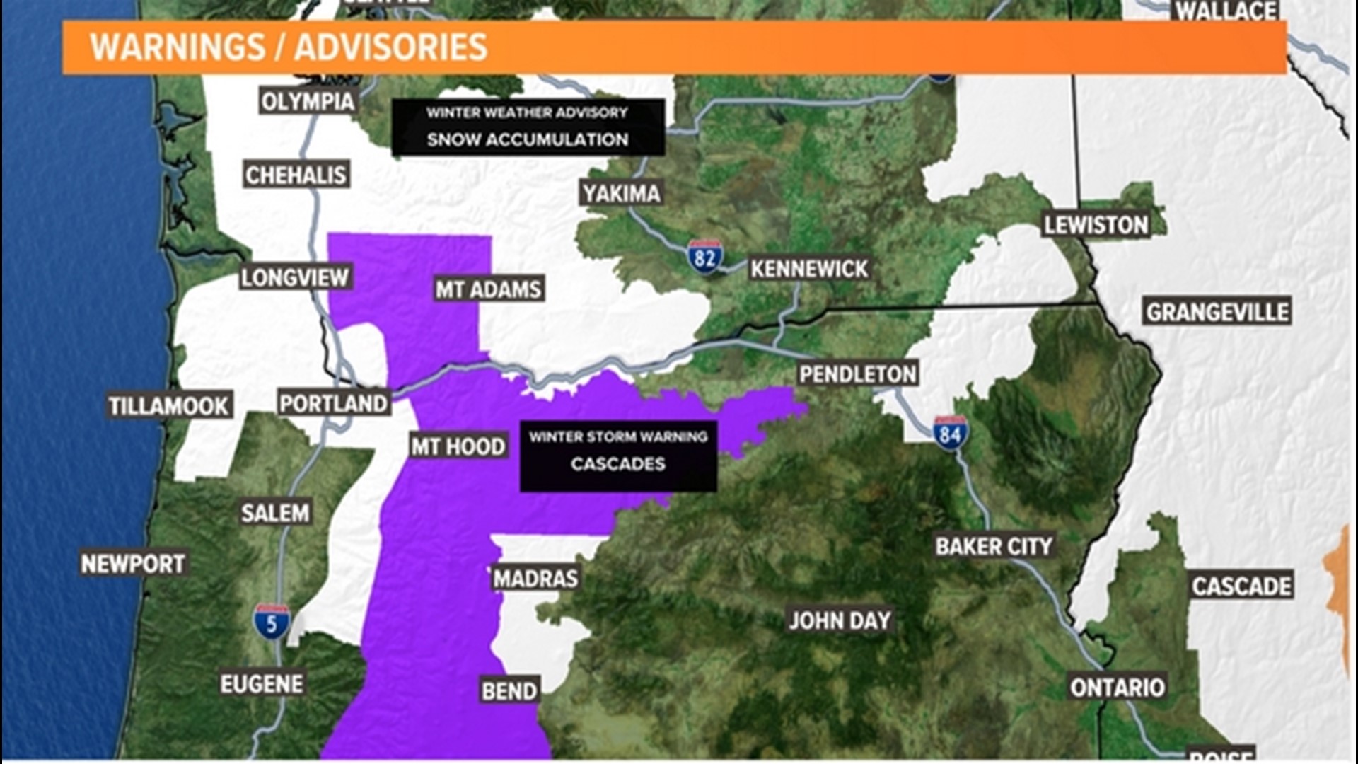 Chance Of Snow In Portland Metro Area | Kgw.com