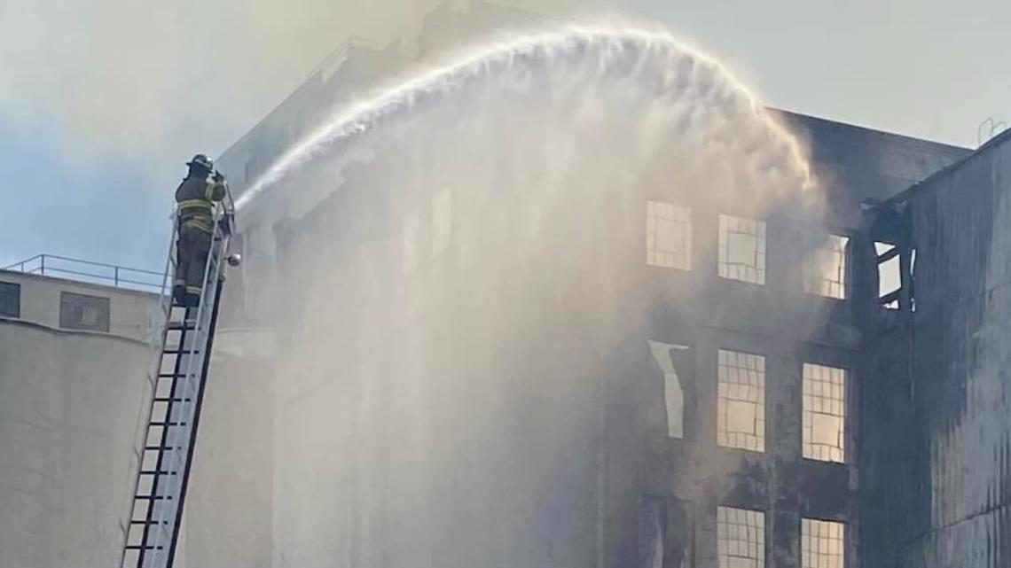 PHOTOS Fire at Pendleton Flour Mills