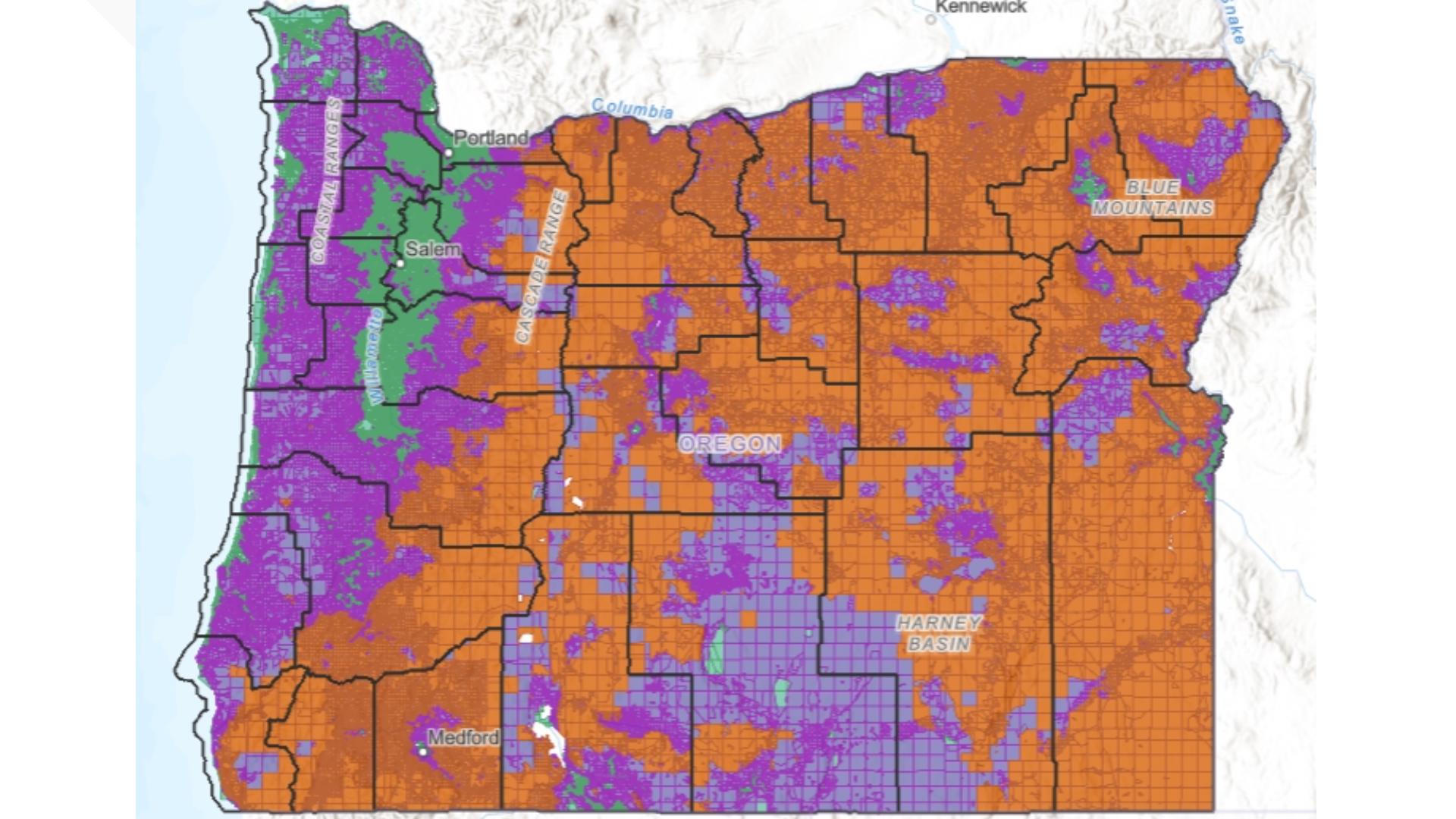 New Oregon wildfire risk maps show which properties are in danger | kgw.com