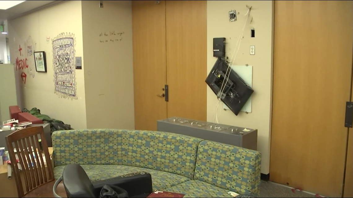 Aftermath of Portland State University library occupation - Vimarsana News