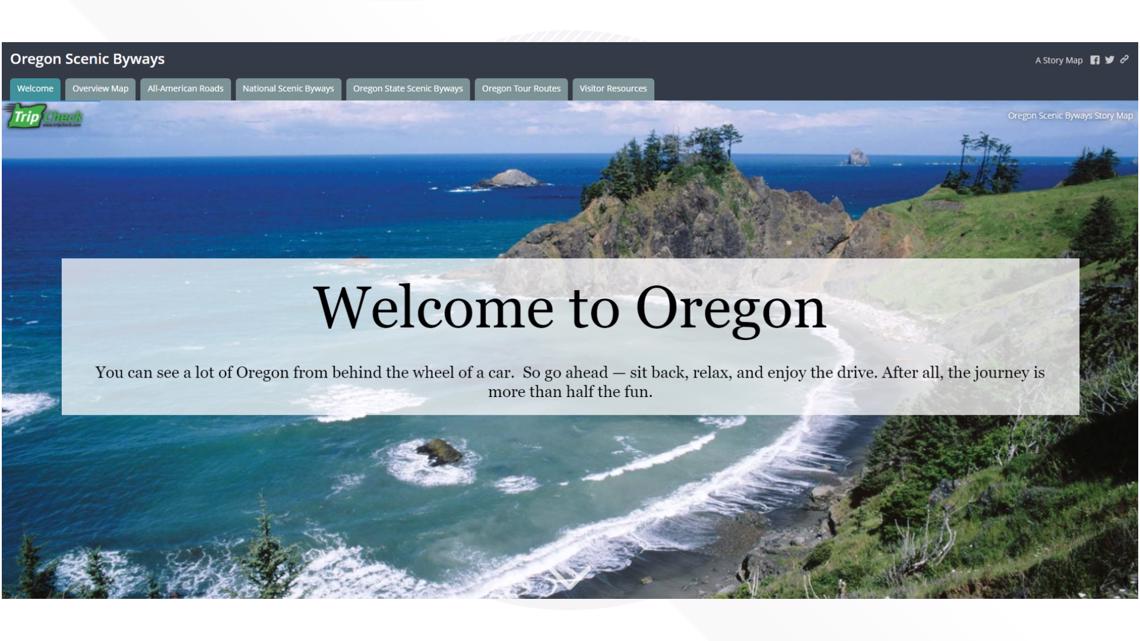 Travel Oregons Scenic Byways With Odots Byway Story Map 