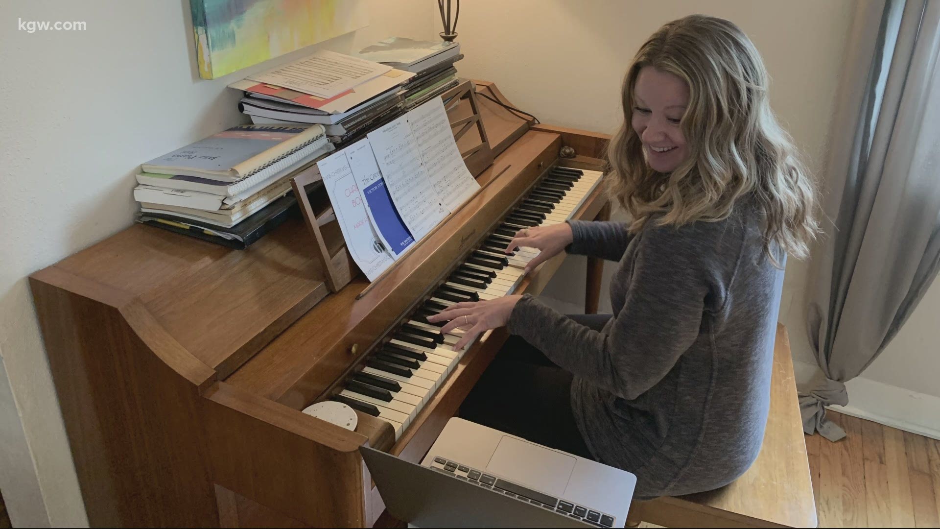 Remote learning is a big challenge for everyone. But one choir director and her middle school students created beautiful music together despite the distance.