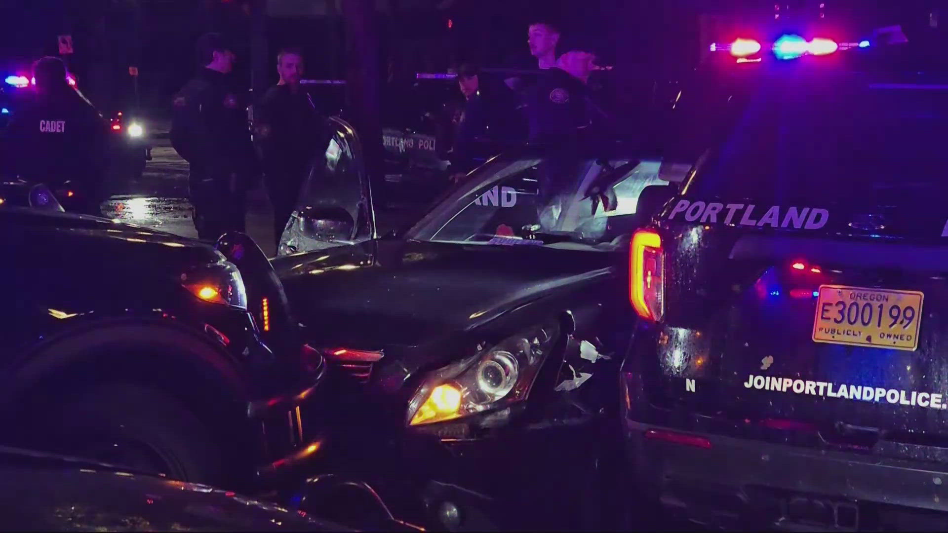 Driver arrested after hitting police patrol vehicle during illegal ...