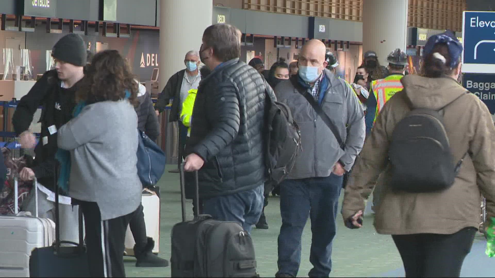 Portland International Airport expects a half million travelers this Thanksgiving weekend. Tuesday and Wednesday are expected to be the busiest days.