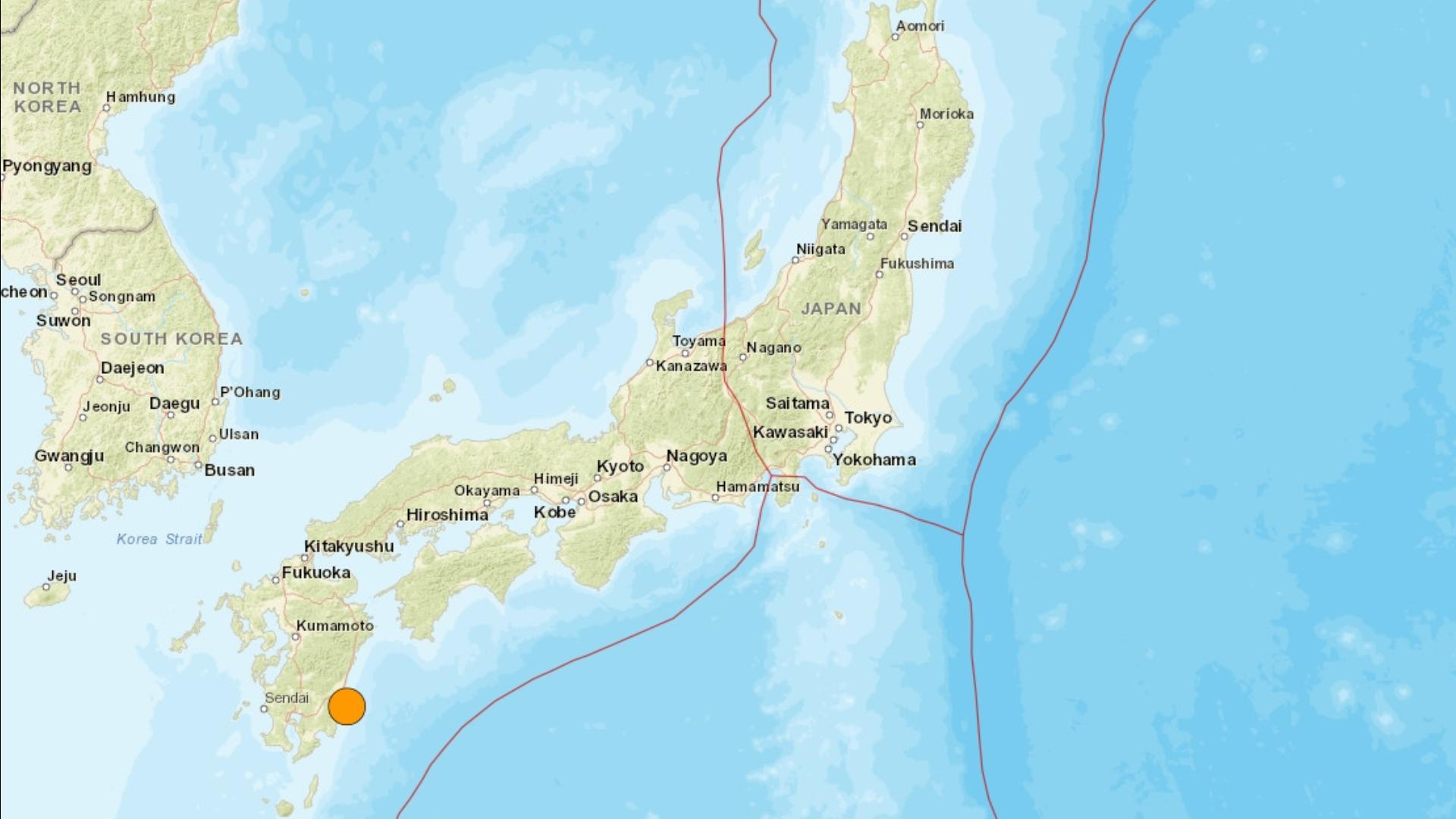 Magnitude 6.9 earthquake hits southwestern Japan | kgw.com