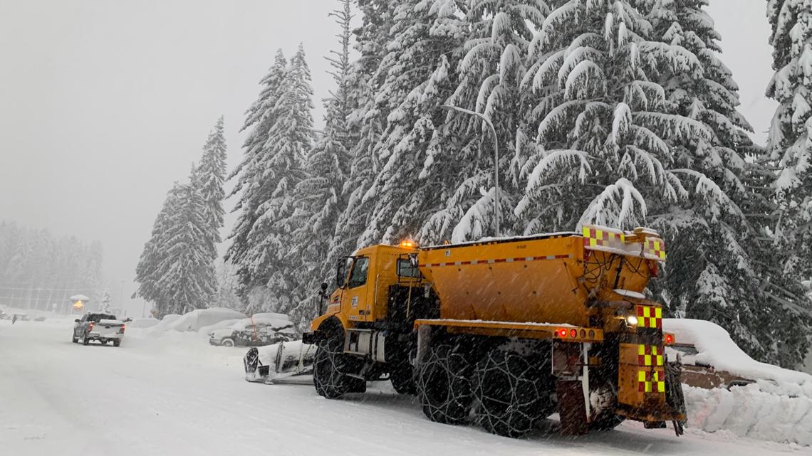 Heavy snow to fall on Northern Oregon Cascades, Upper Hood River