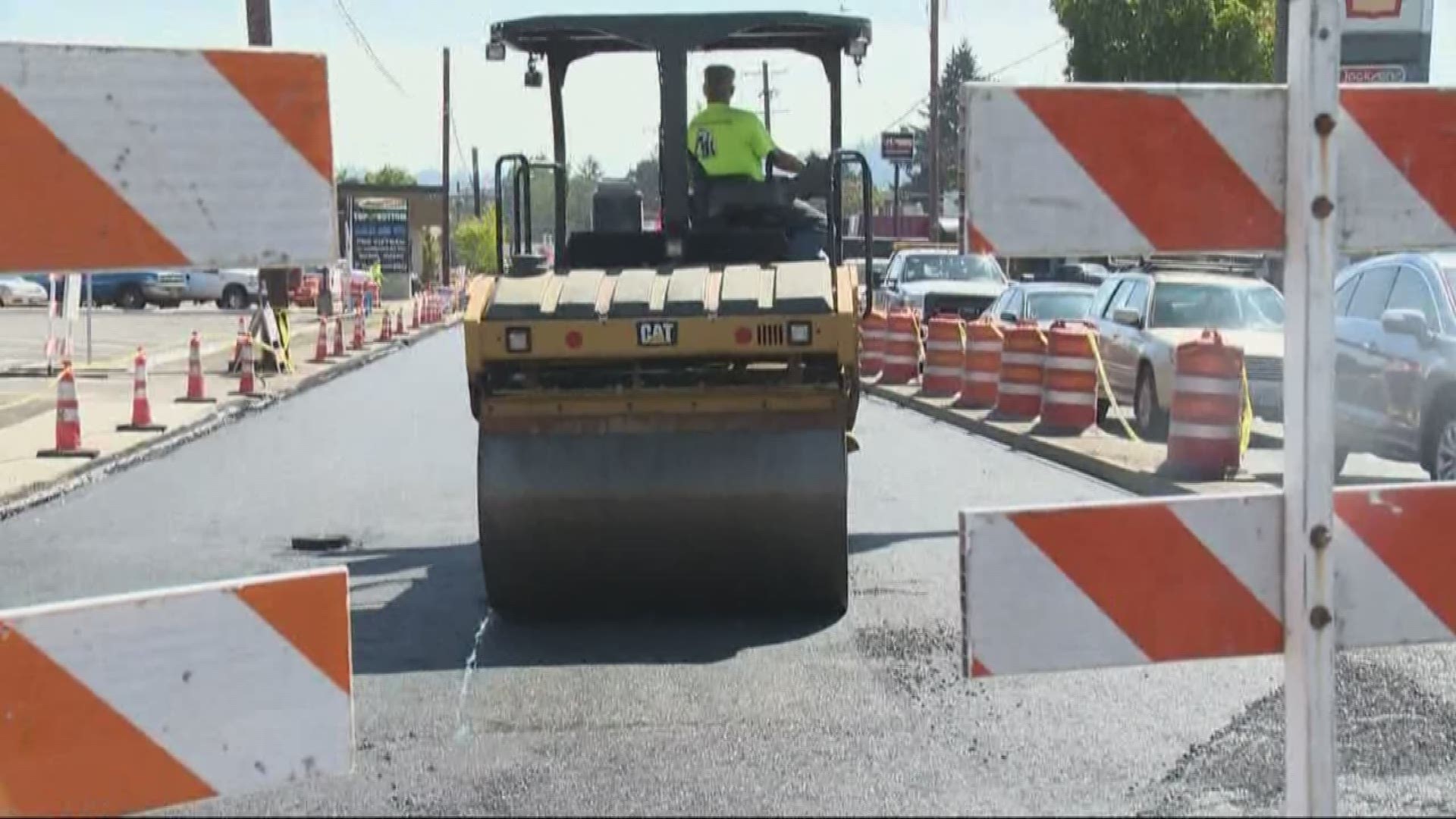 Construction to transform Southeast Foster Road in Portland.