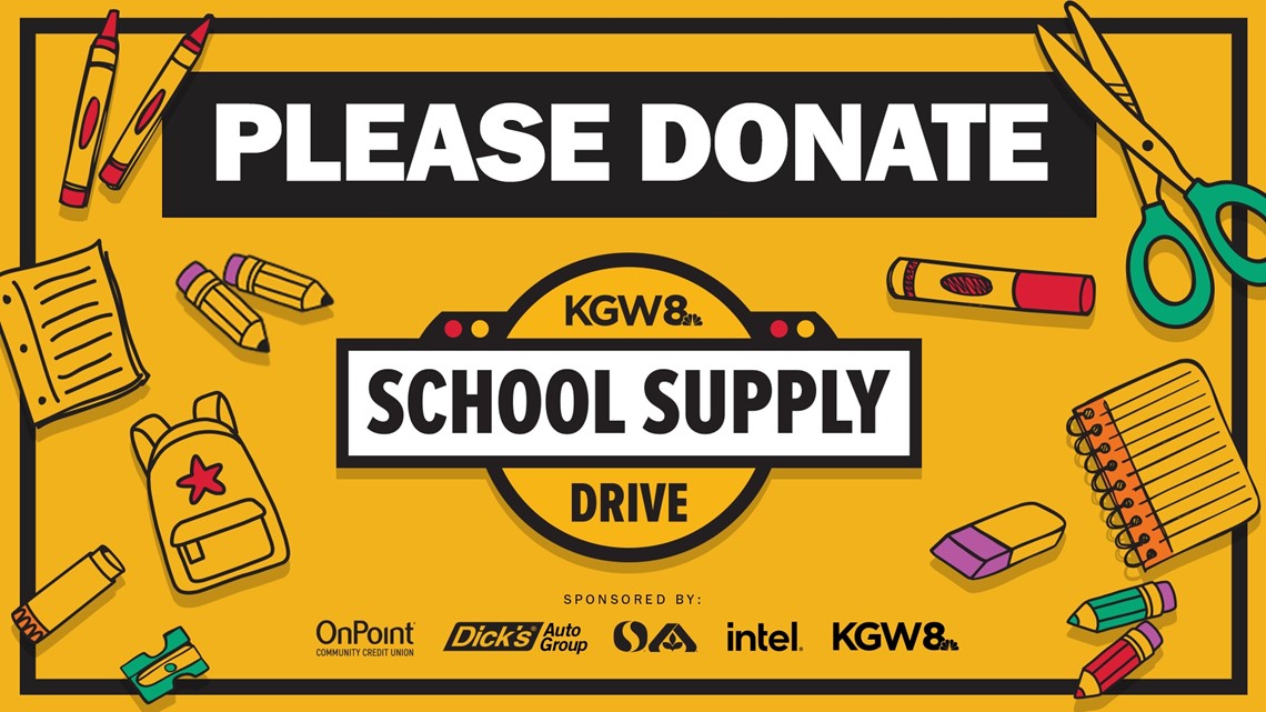 The KGW School Supply Drive is going on now!