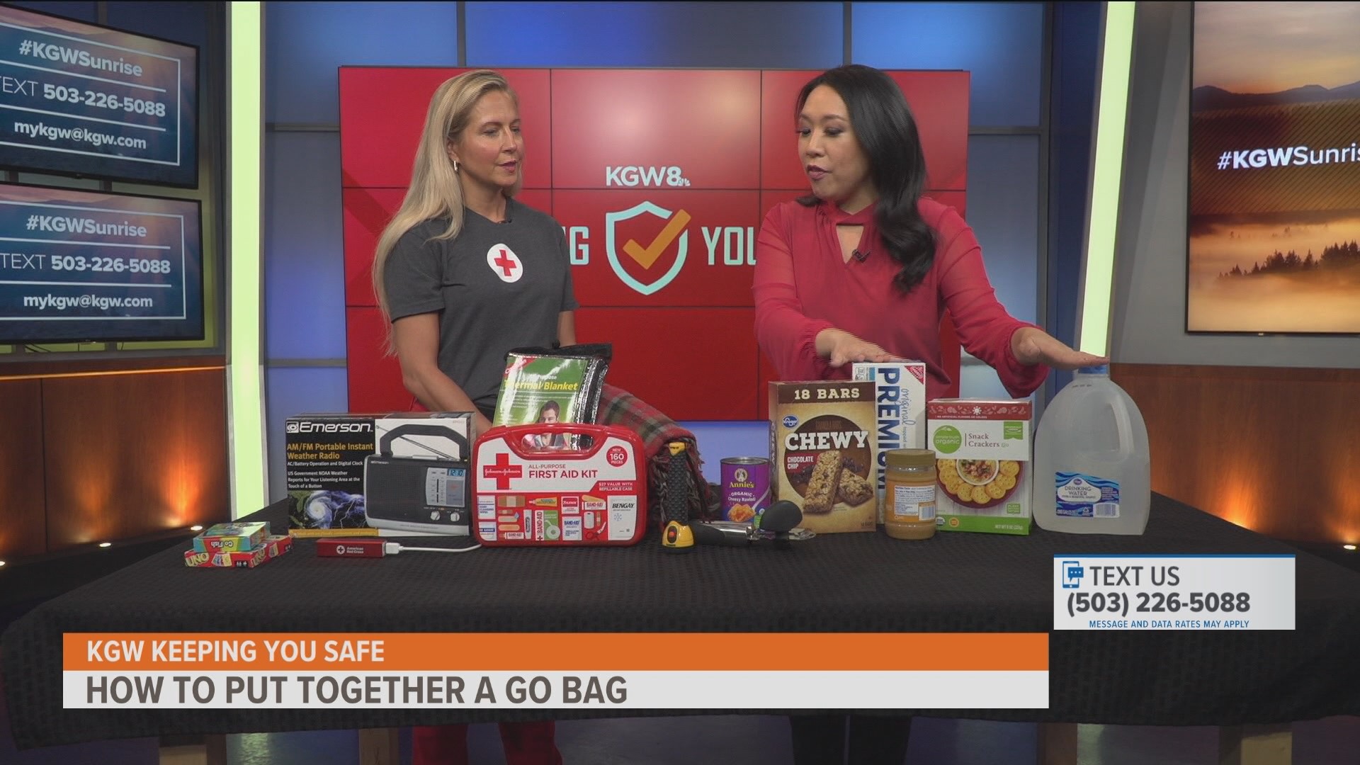 Dawn Johnson of the American Red Cross shares tips on what items to pack in your emergency survival kit -- or 'go bag' to be prepared during a disaster.