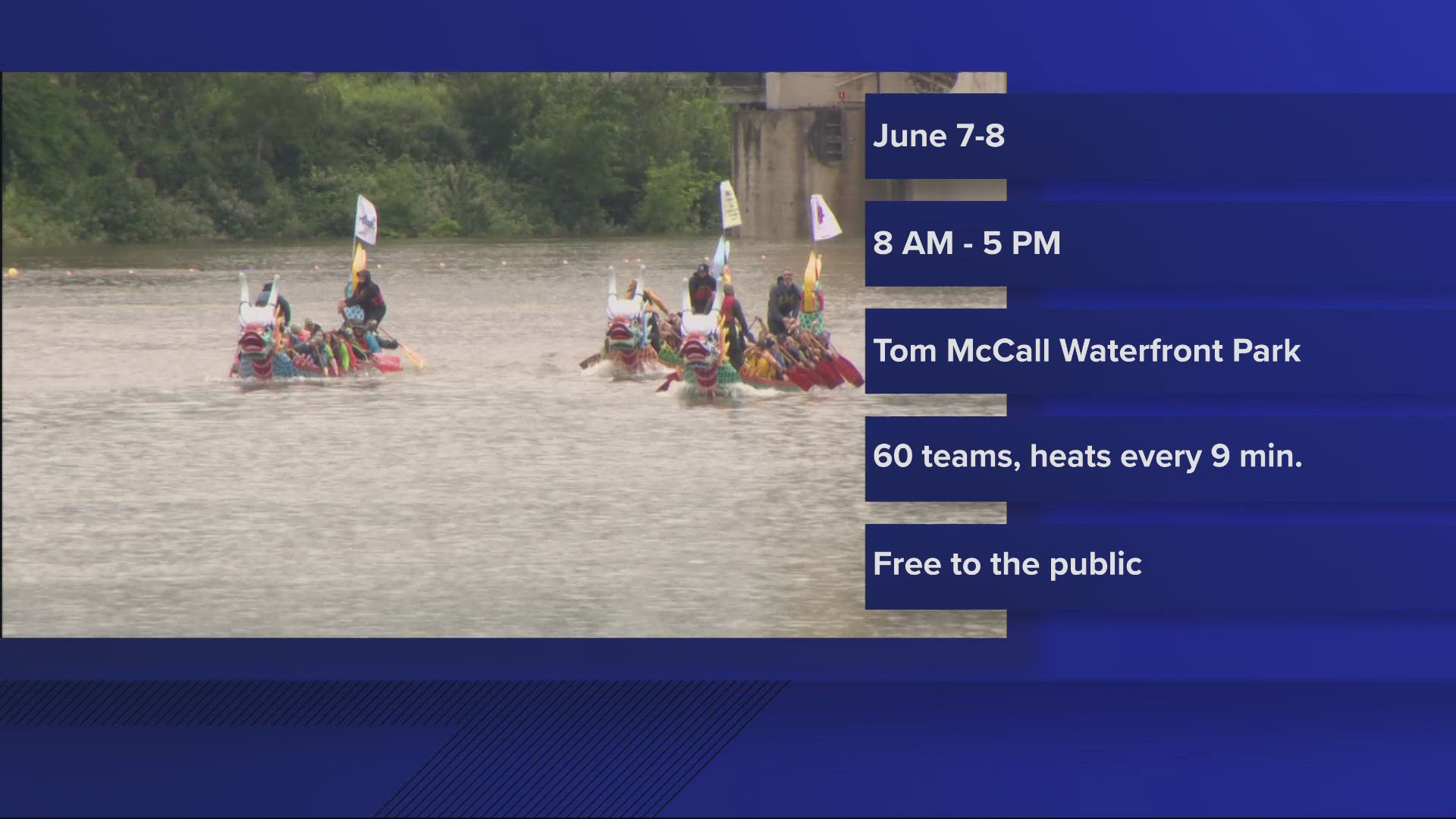 More than 60 local, national and international teams will be competing June 7-8 on the Willamette River near the Hawthorne Bridge. 