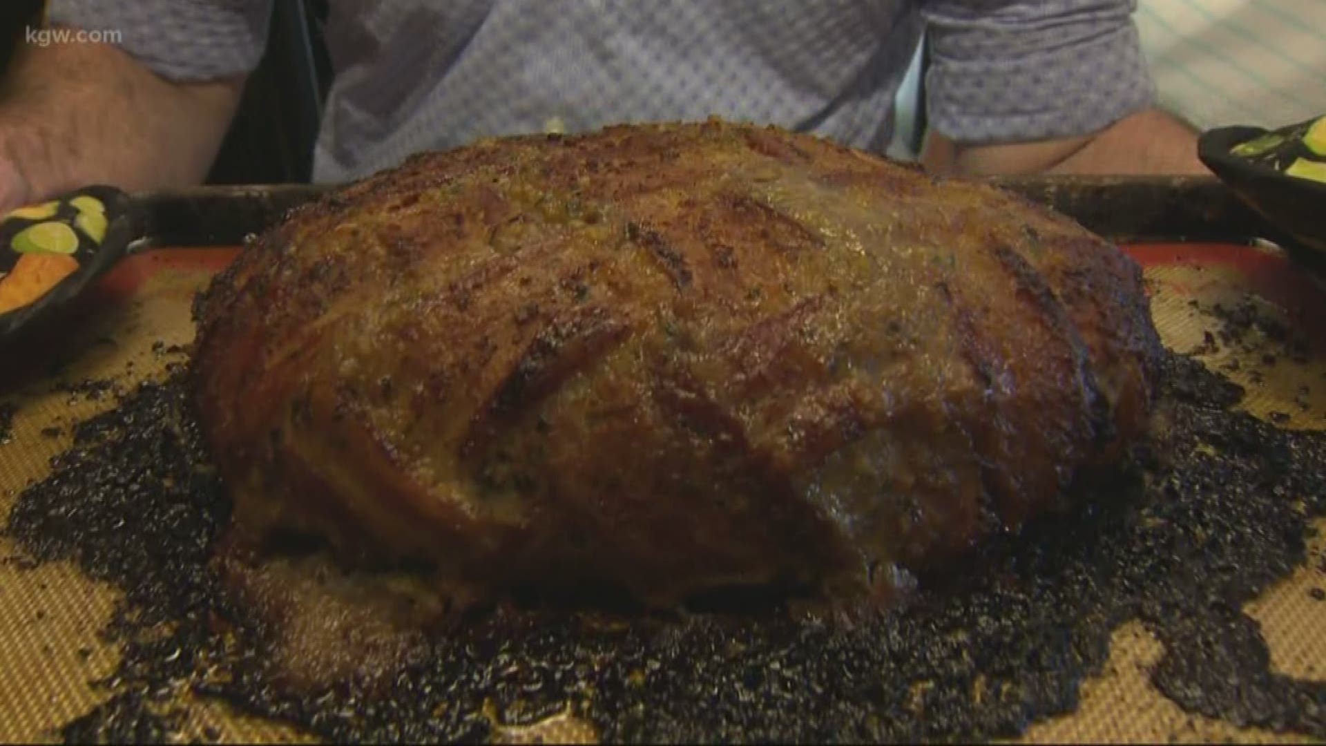 Holiday recipe: Bacon wrapped turkey meatloaf