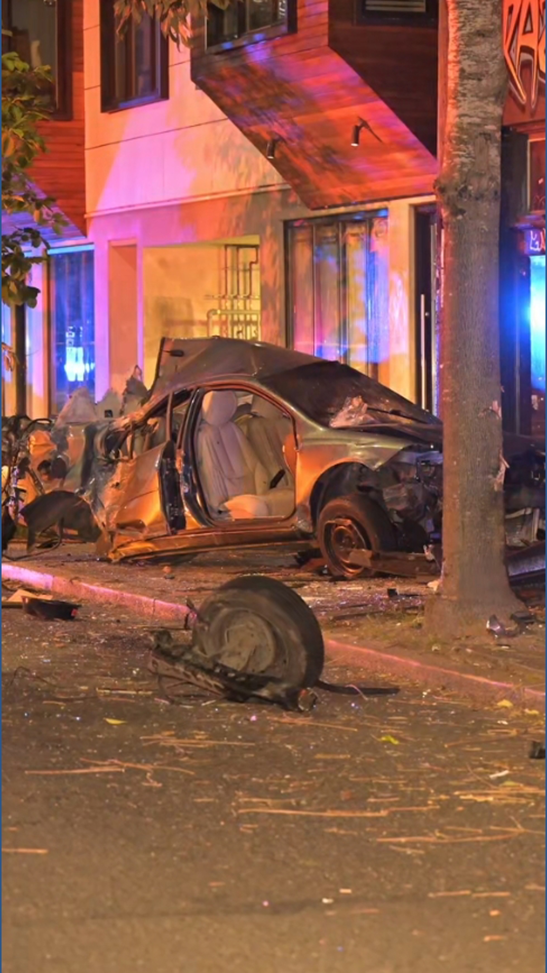 Car crashes into building on East Burnside Street in Portland | kgw.com