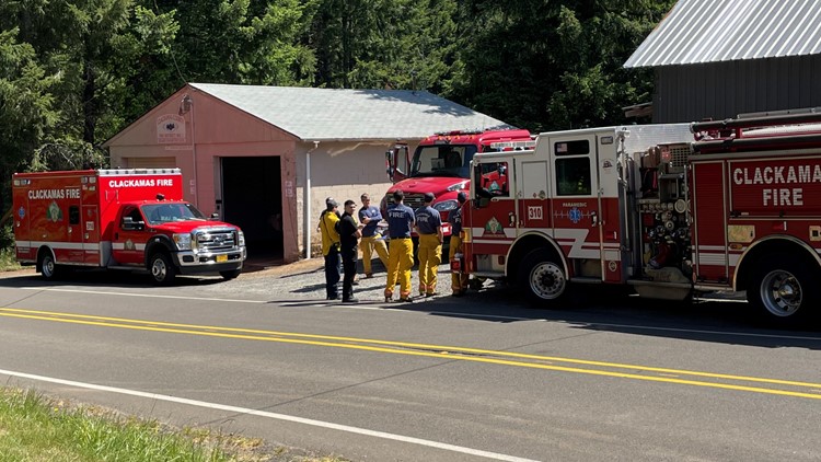 Firefighters battle wildfire in rural Clackamas County just ahead of summer months