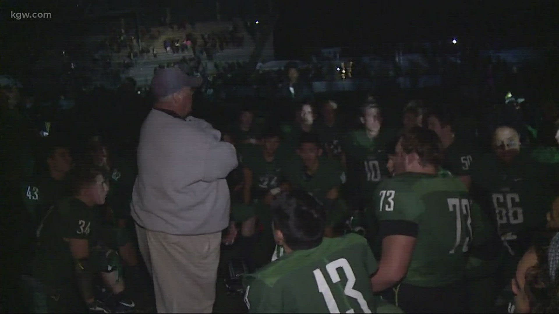 Power outage halts high school football game