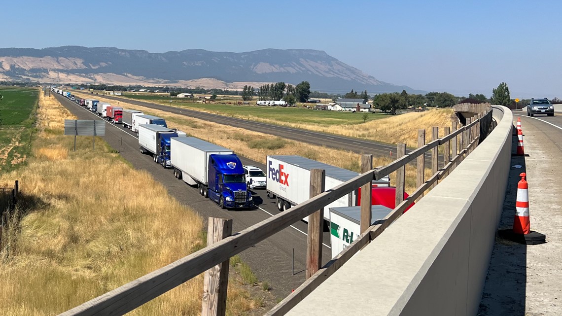 I 84 Eastbound Reopens In Eastern Oregon After Wildfire 8272