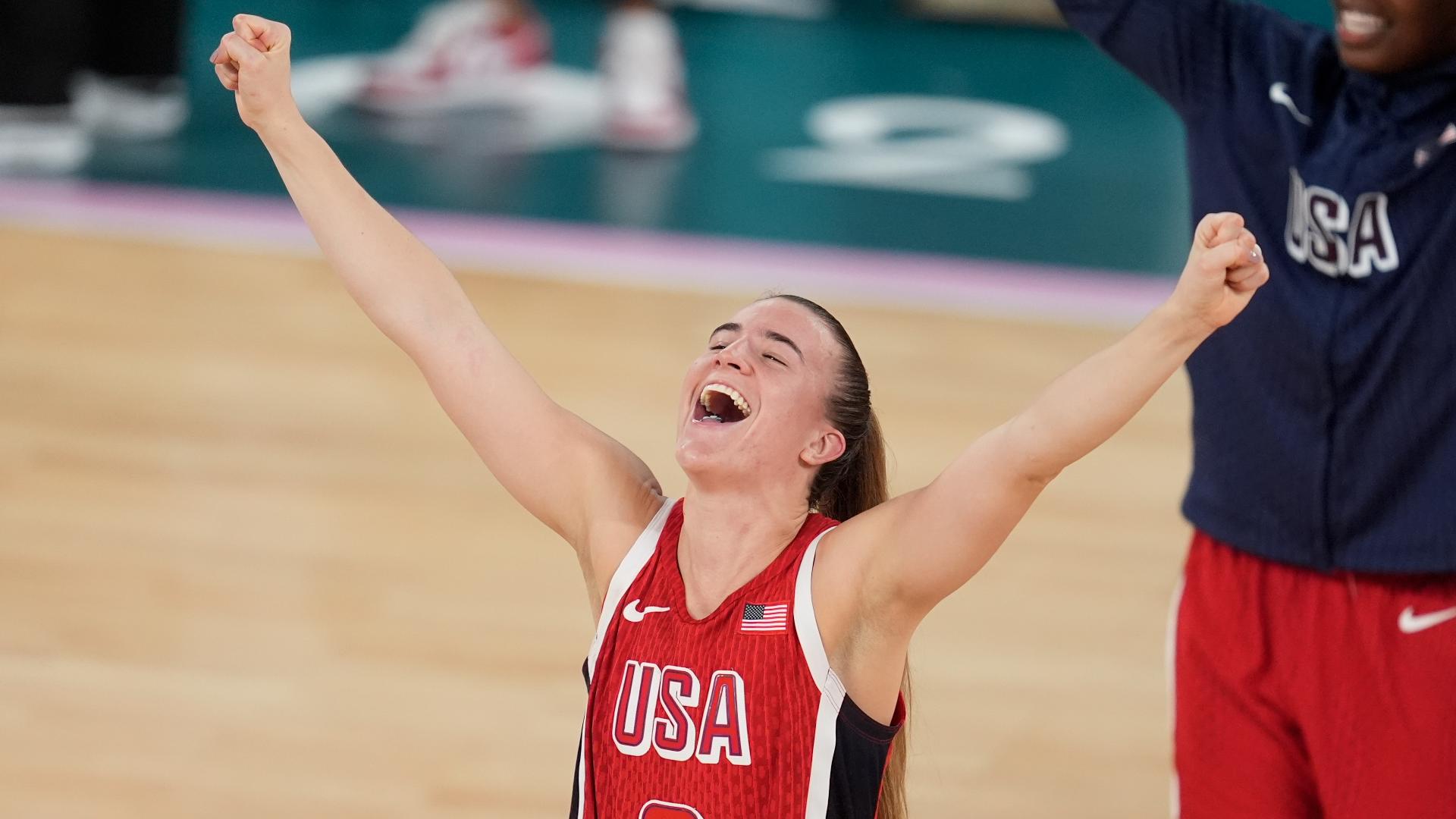 The U.S. women's basketball team beat France 67-66 on the last day of the Paris Olympics, narrowly keeping its 61-game Olympic wining streak.