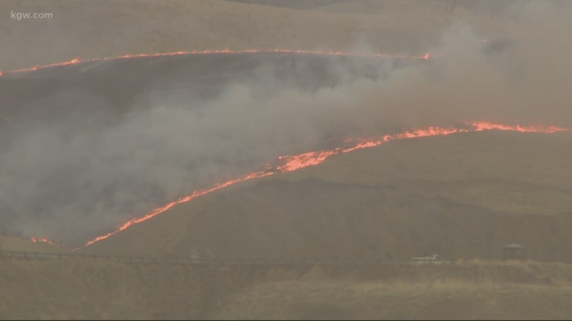 Milepost 90 fire in Columbia Gorge burns 11,000 acres