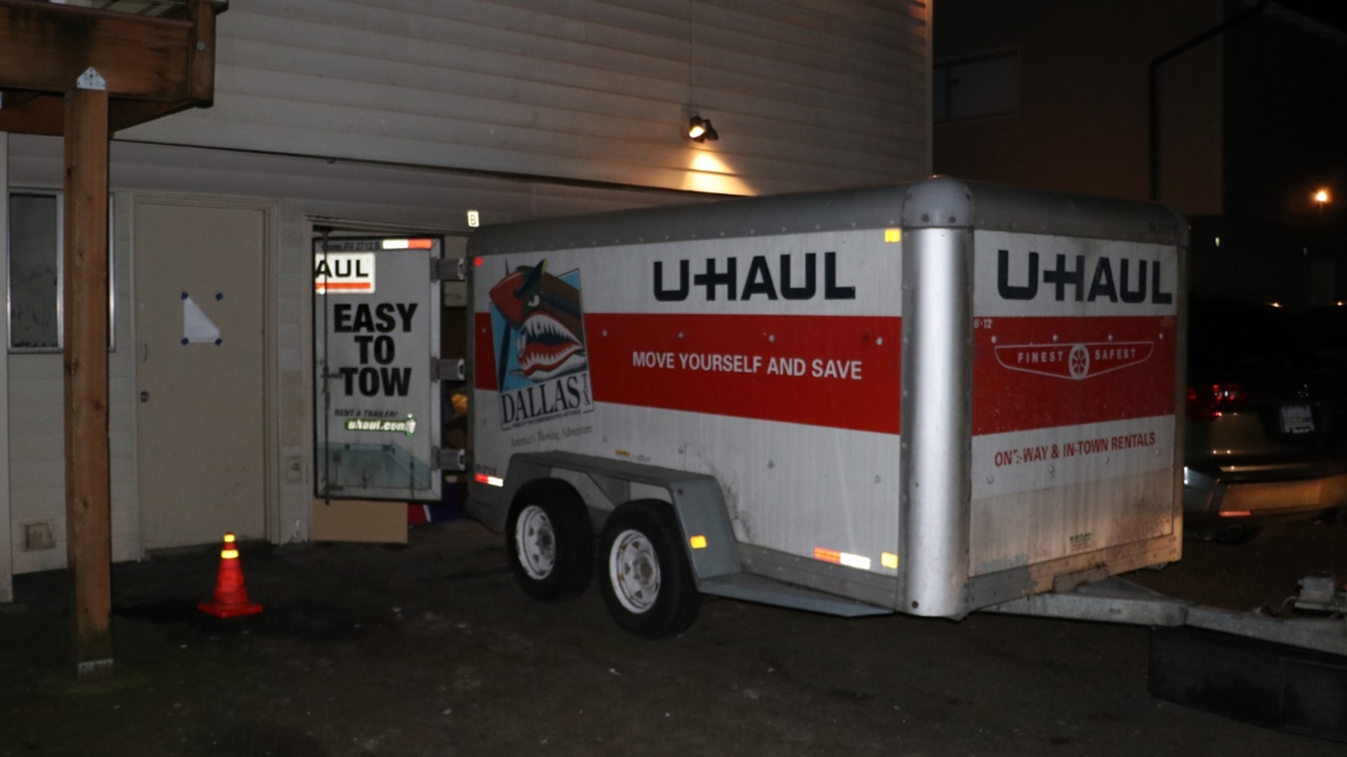 Stolen UHaul truck, trailer found, suspect arrested in Gresham