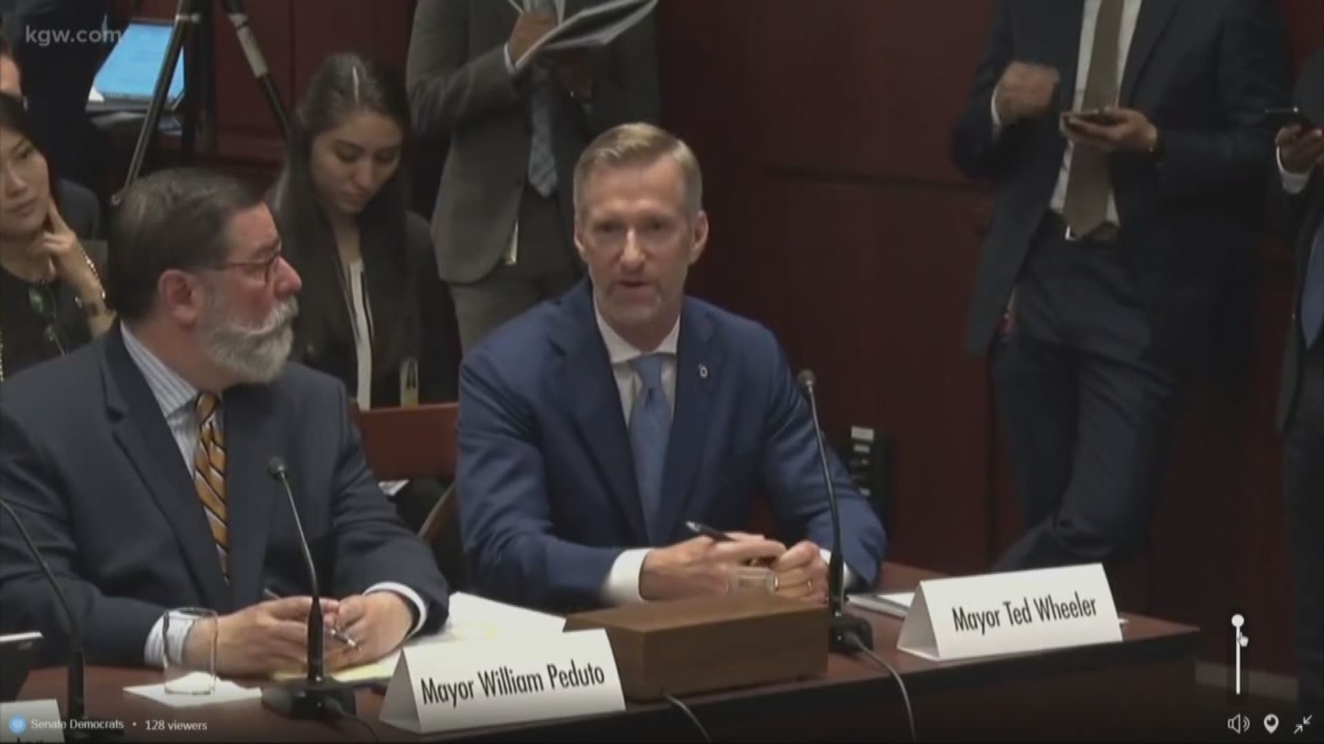Mayor Ted Wheeler testifies on climate change before U.S. Senate committee