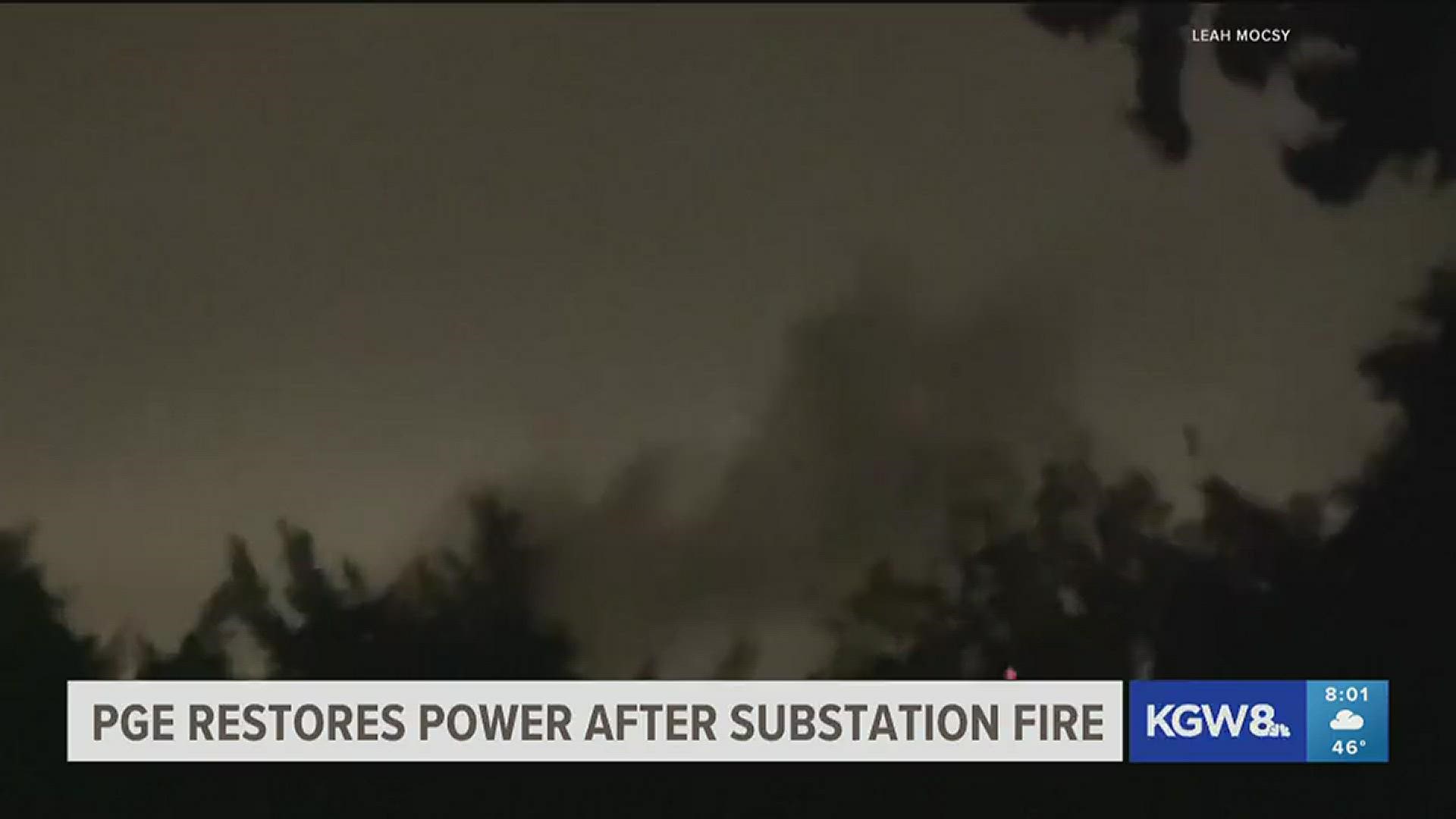 The fire led to at least 3,000 residents to lose their power in the neighborhood, according to PGE. A cause for the explosion has still yet to be determined.