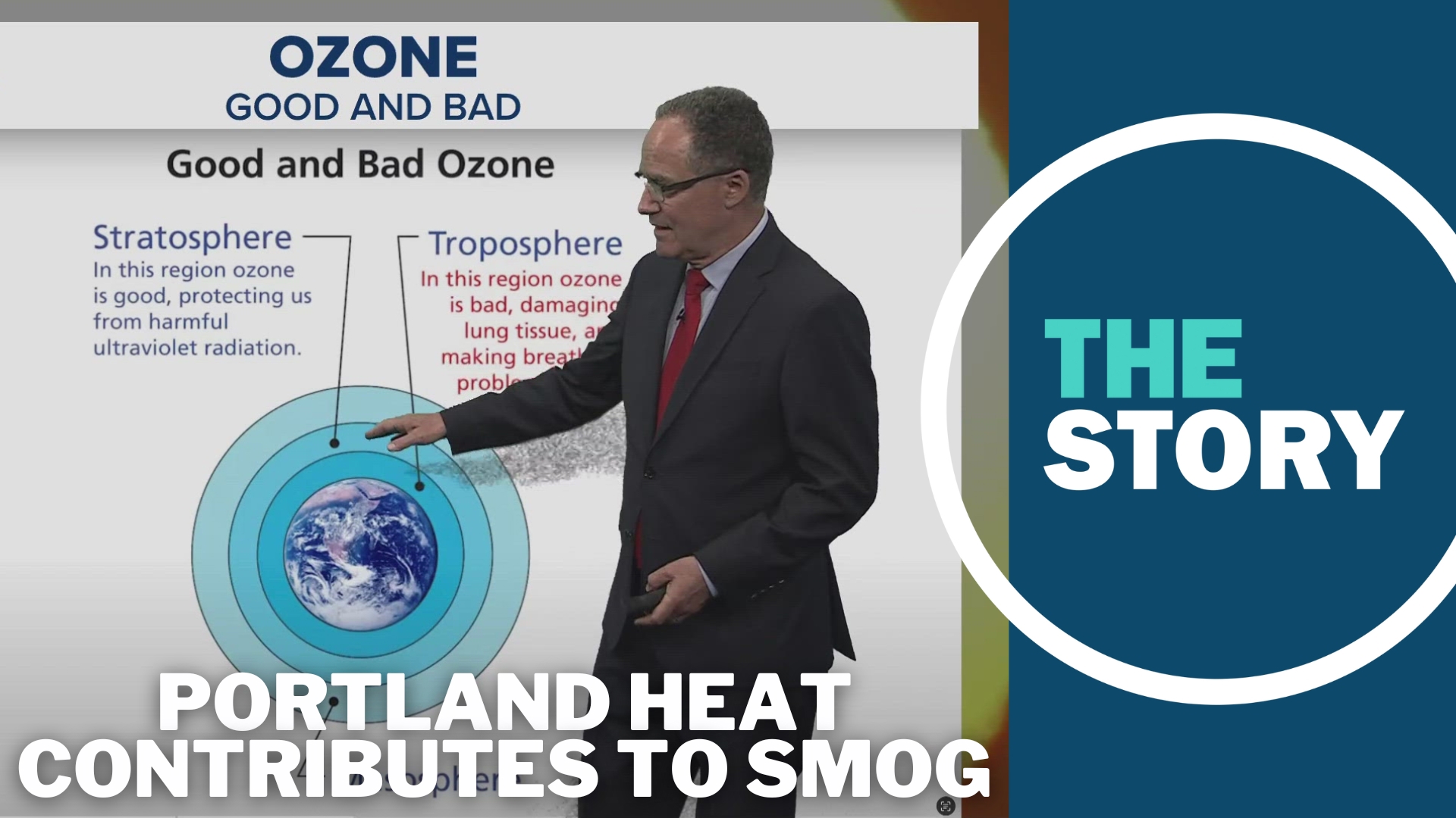 The combination of heat and other chemicals is creating smog in the Portland area, ozone pollution that can cause health impacts.