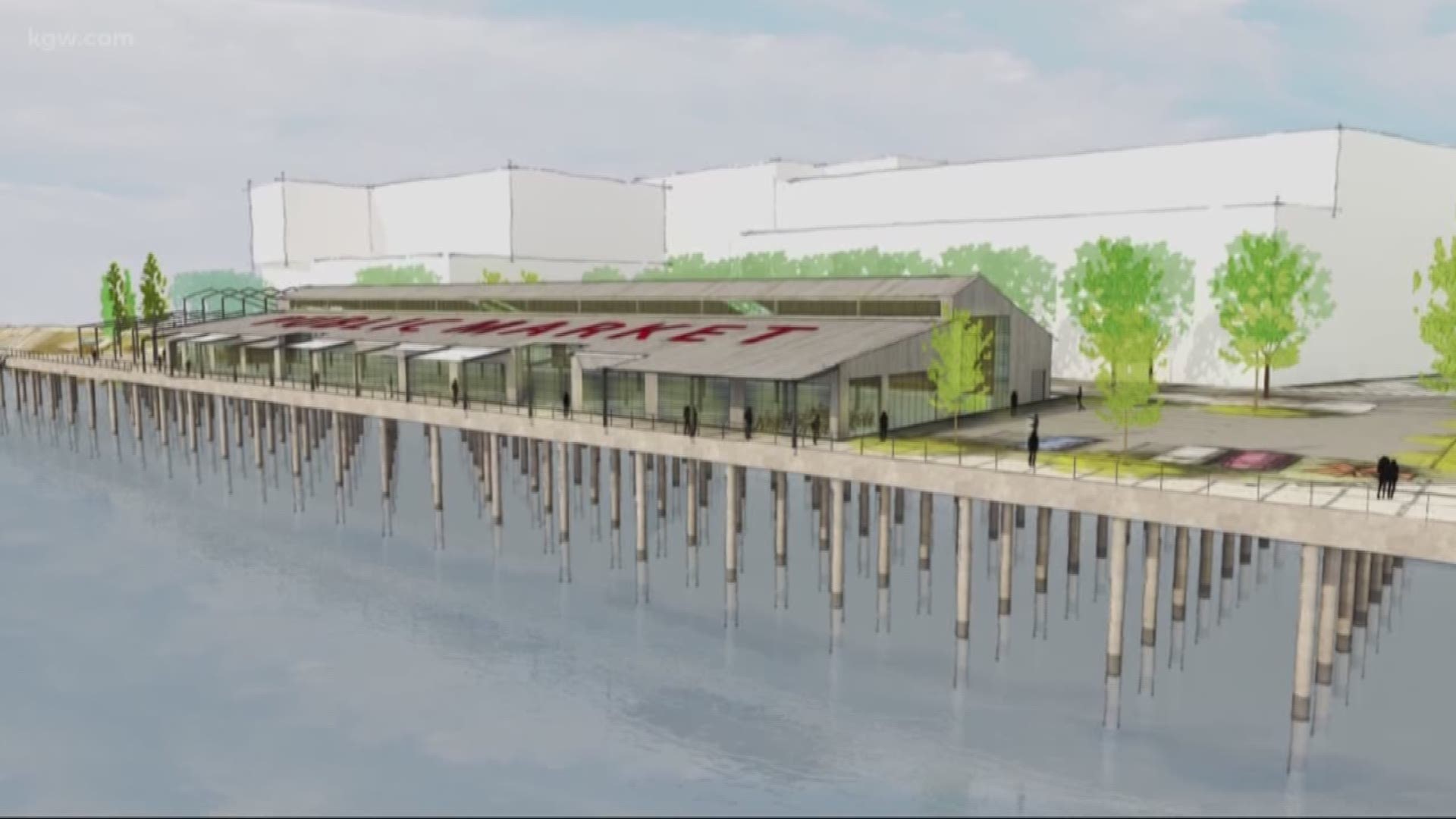 A waterfront marketplace is planned in Vancouver.