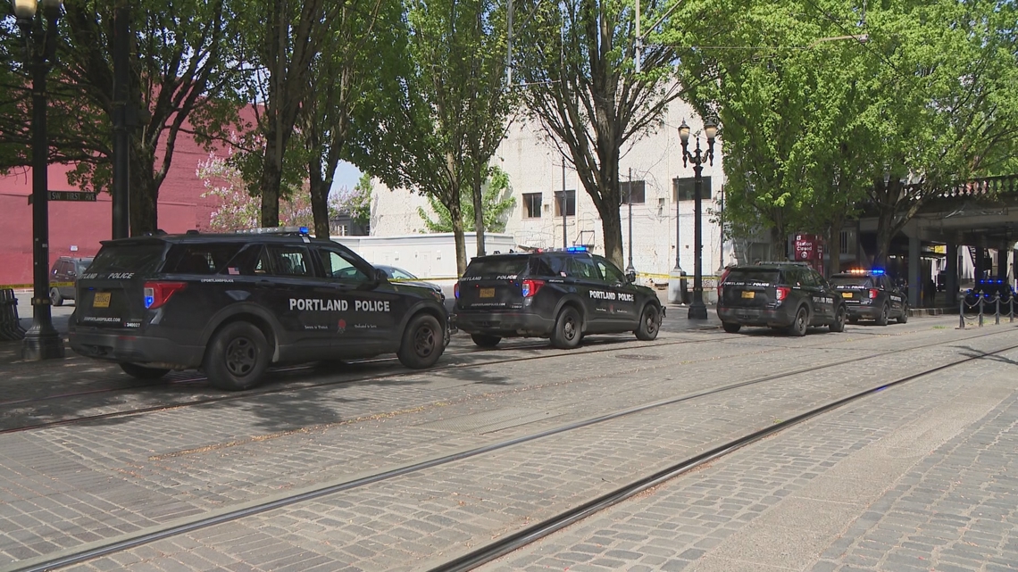 A person was detained for questioning after a man was shot near Southwest Ankeny Street and Southwest 1st Avenue on F...