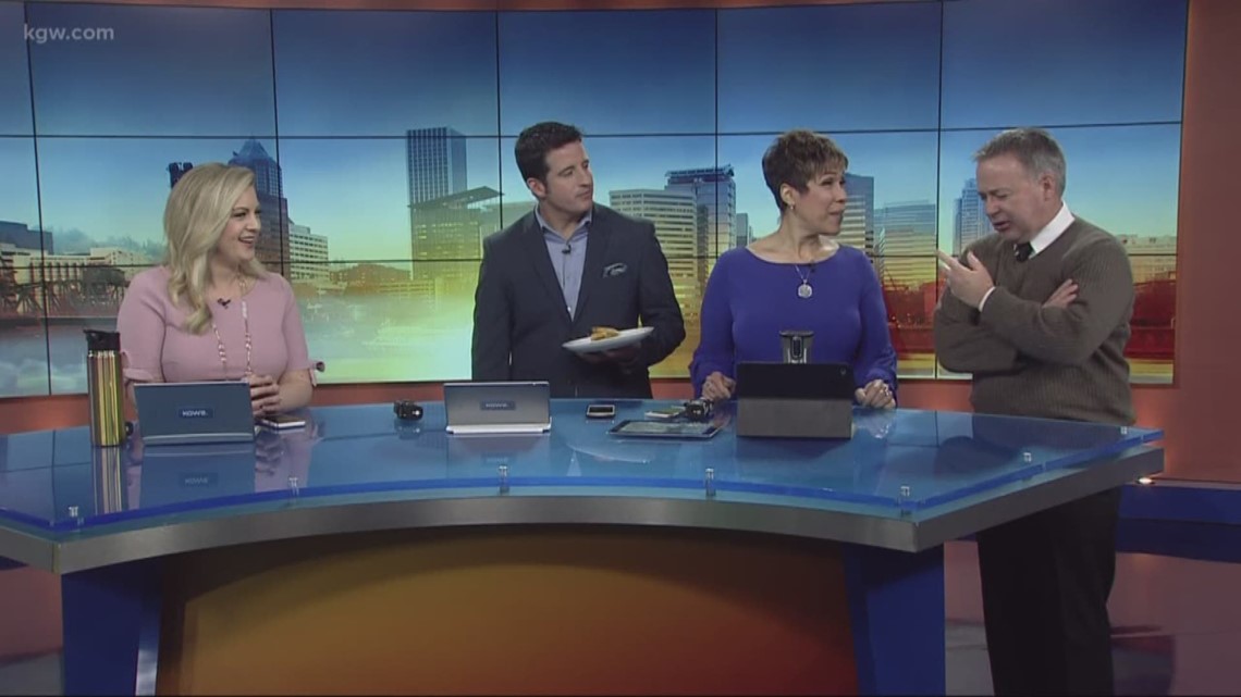 Moments of levity with the KGW Sunrise anchors the Jan 25 edition