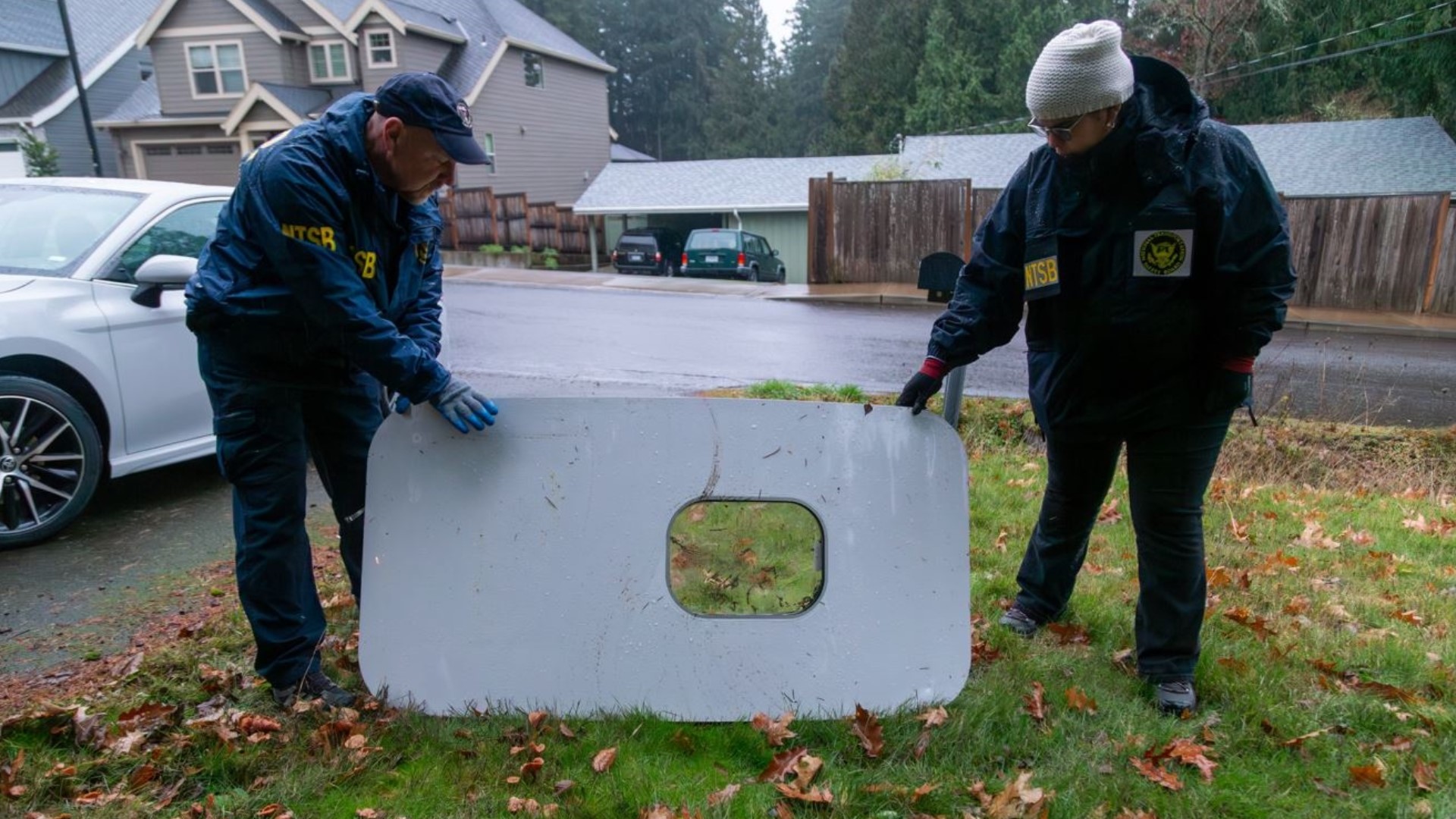 Two cellphones, a seat headrest and the door plug itself all turned up north of Beaverton in the days after Friday's explosive depressurization incident.