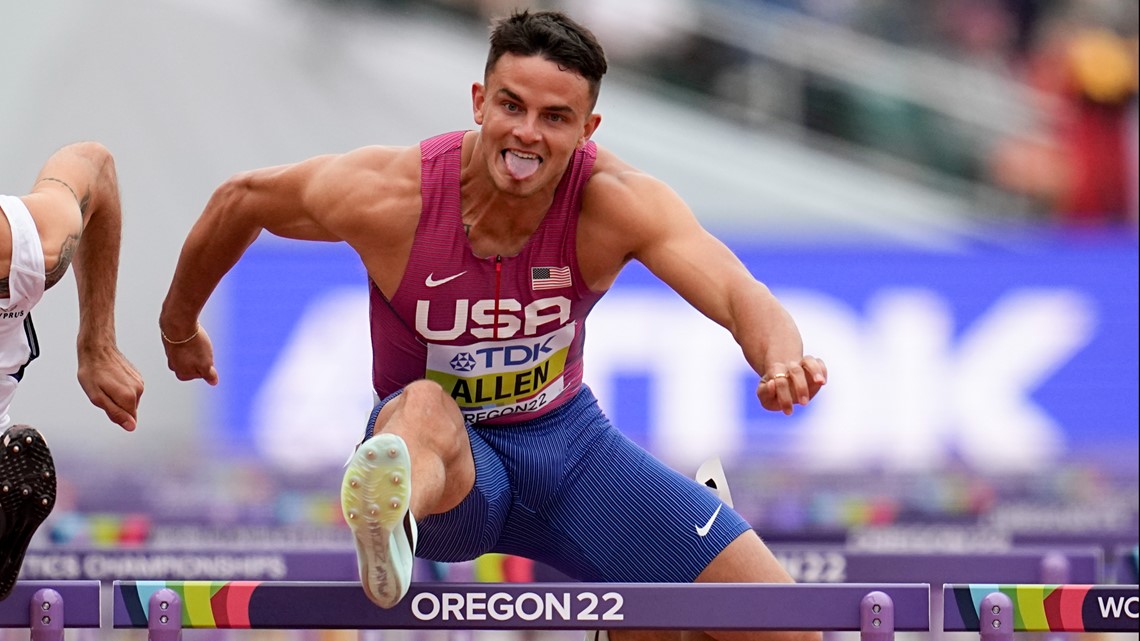Devon Allen chases hurdles gold at worlds, then off to NFL