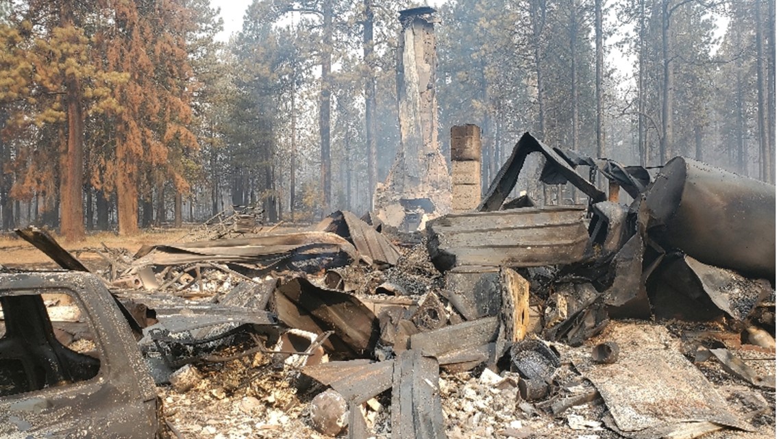 Golden Fire in Klamath County destroys 43 homes