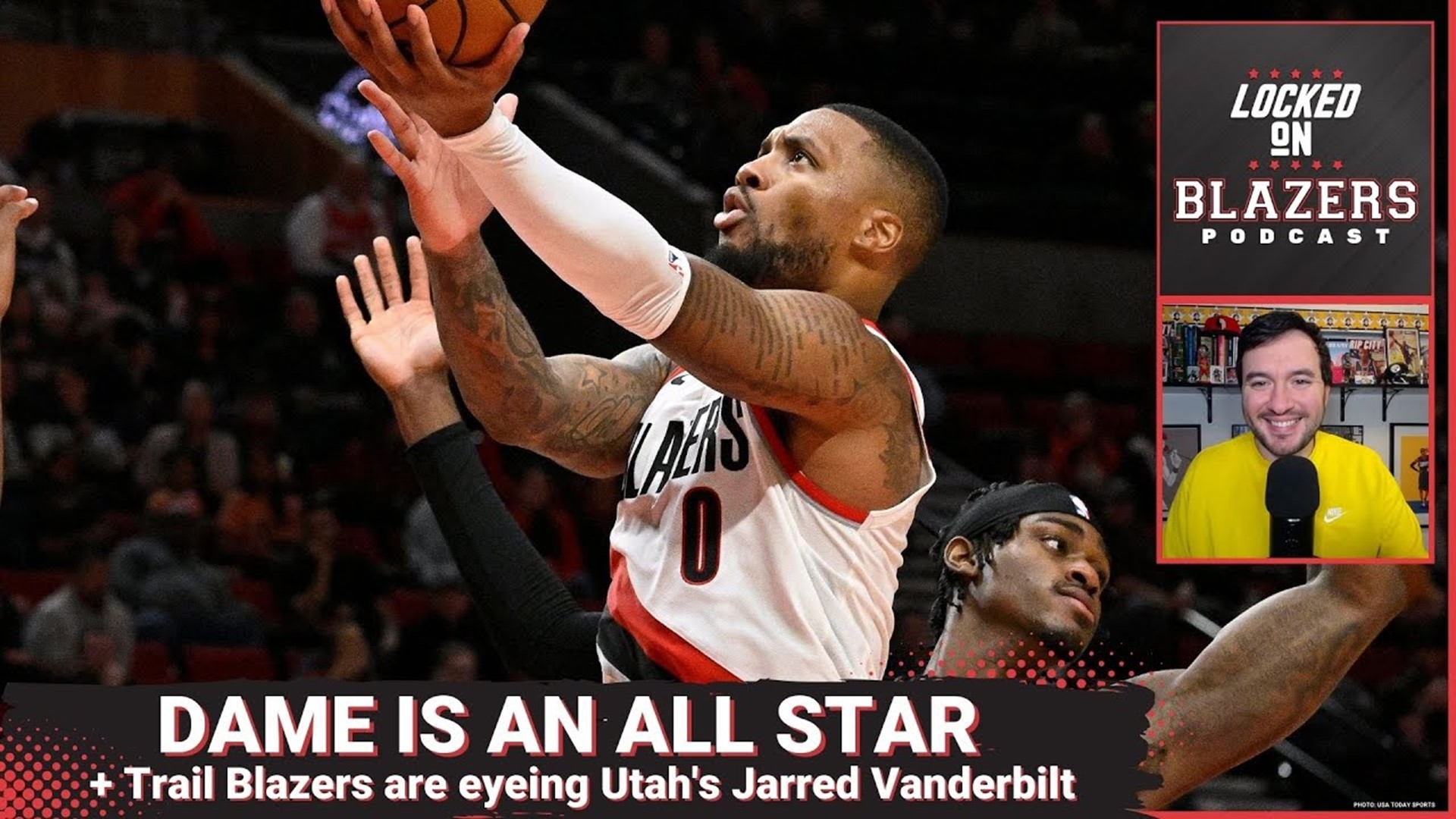 Damian Lillard made the All-Star team as a reserve. Also, the Blazers are in pursuit of Jazz big man Jarred Vanderbilt.