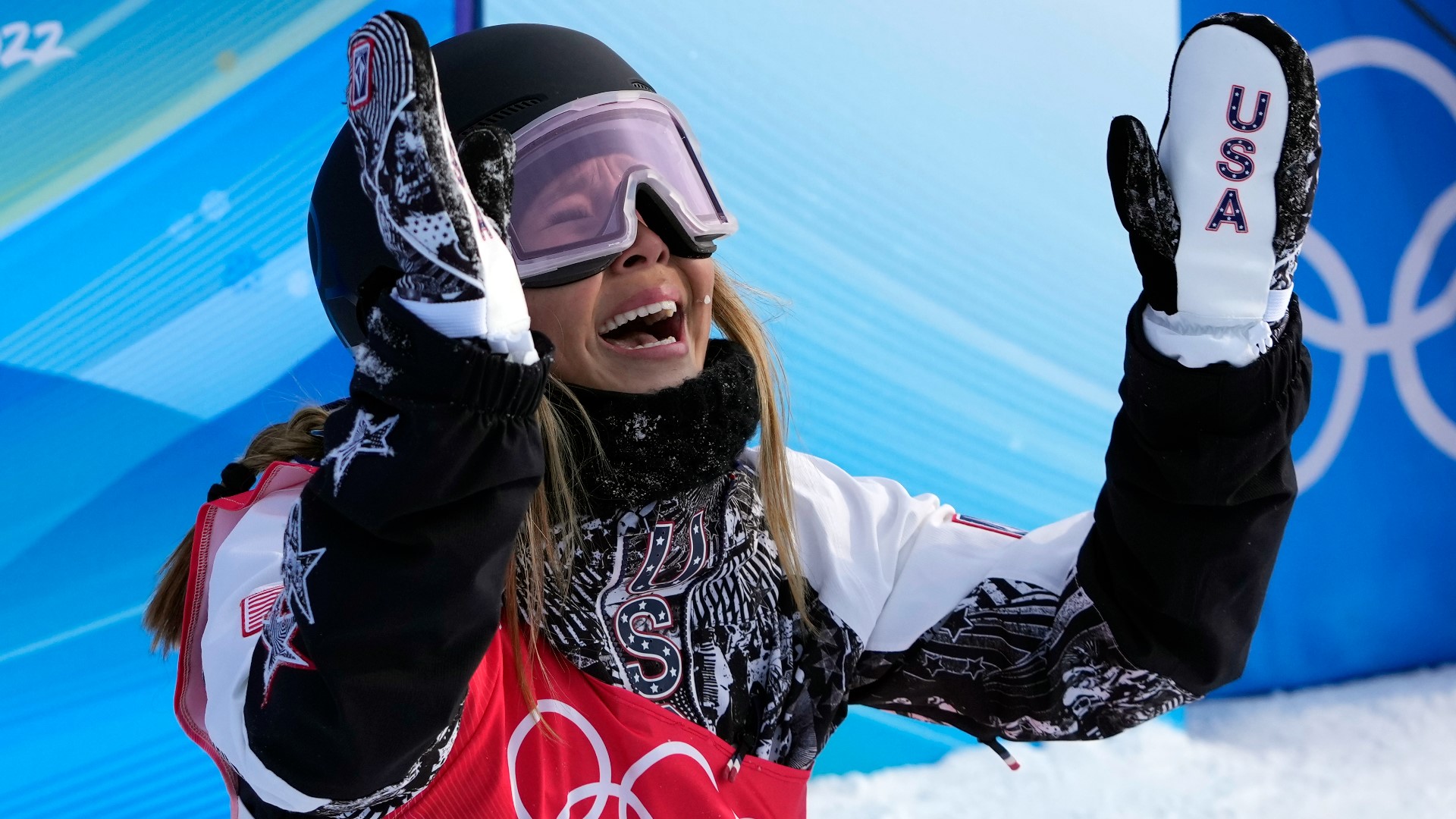 U.S. snowboarder Chloe Kim is the first woman to win back-to-back gold in the halfpipe. She scored 94.00 at the Winter Olympics in Beijing.
