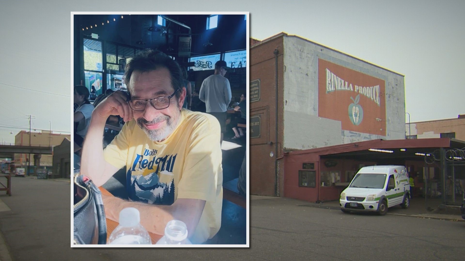 David Rinella, owner of Rinella Produce in the Central Eastside, tried to stop two people breaking into his car. They beat him until a police officer intervened.