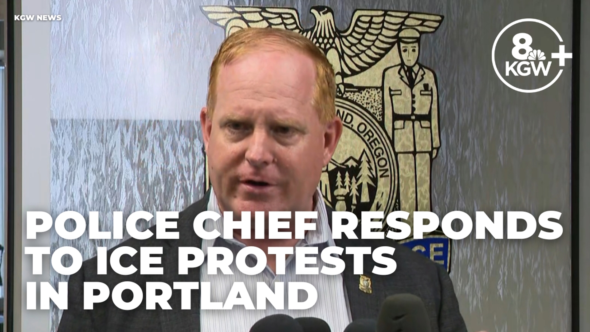 Portland Police Bureau Chief Bob Day discussed PPB’s response to protests near Portland’s ICE facility over the weekend during a press conference on Monday.