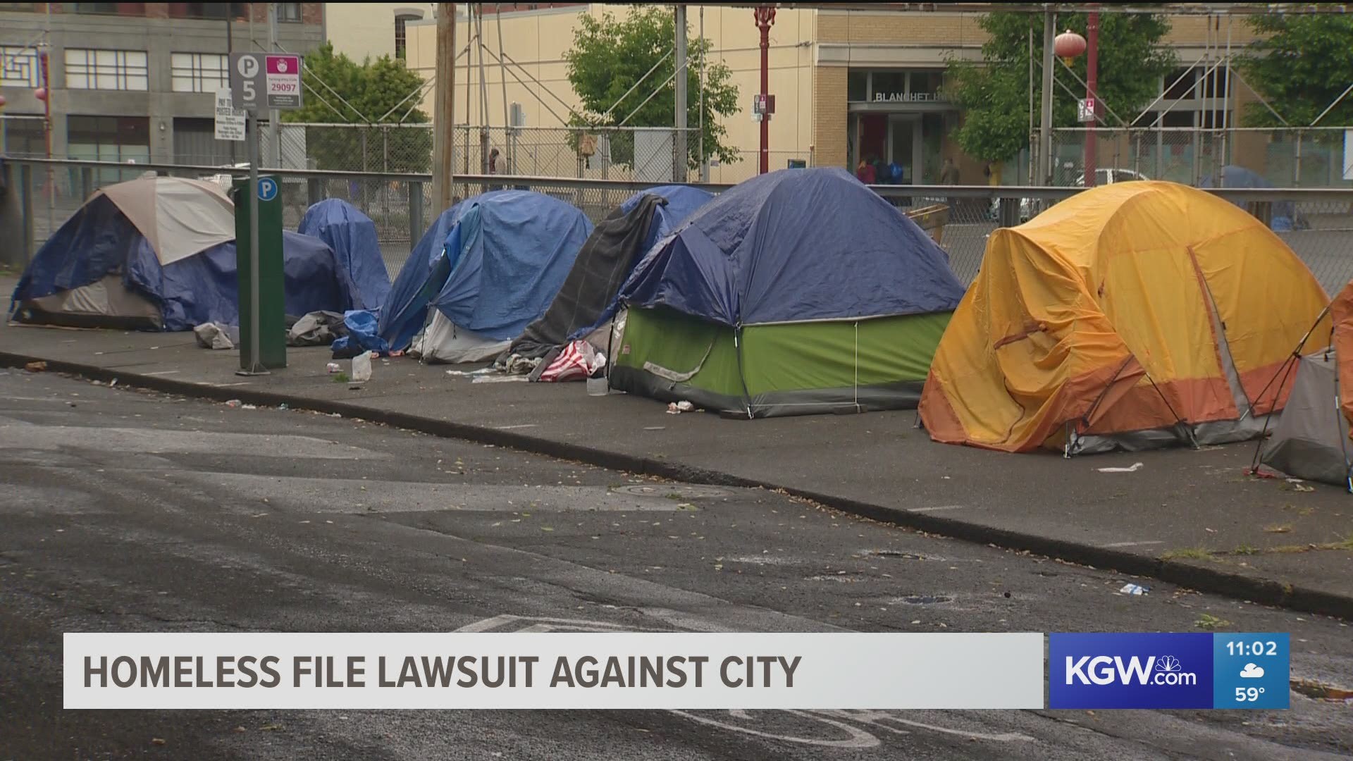 The lawsuit comes as Portland pledges to clear more homeless camps.